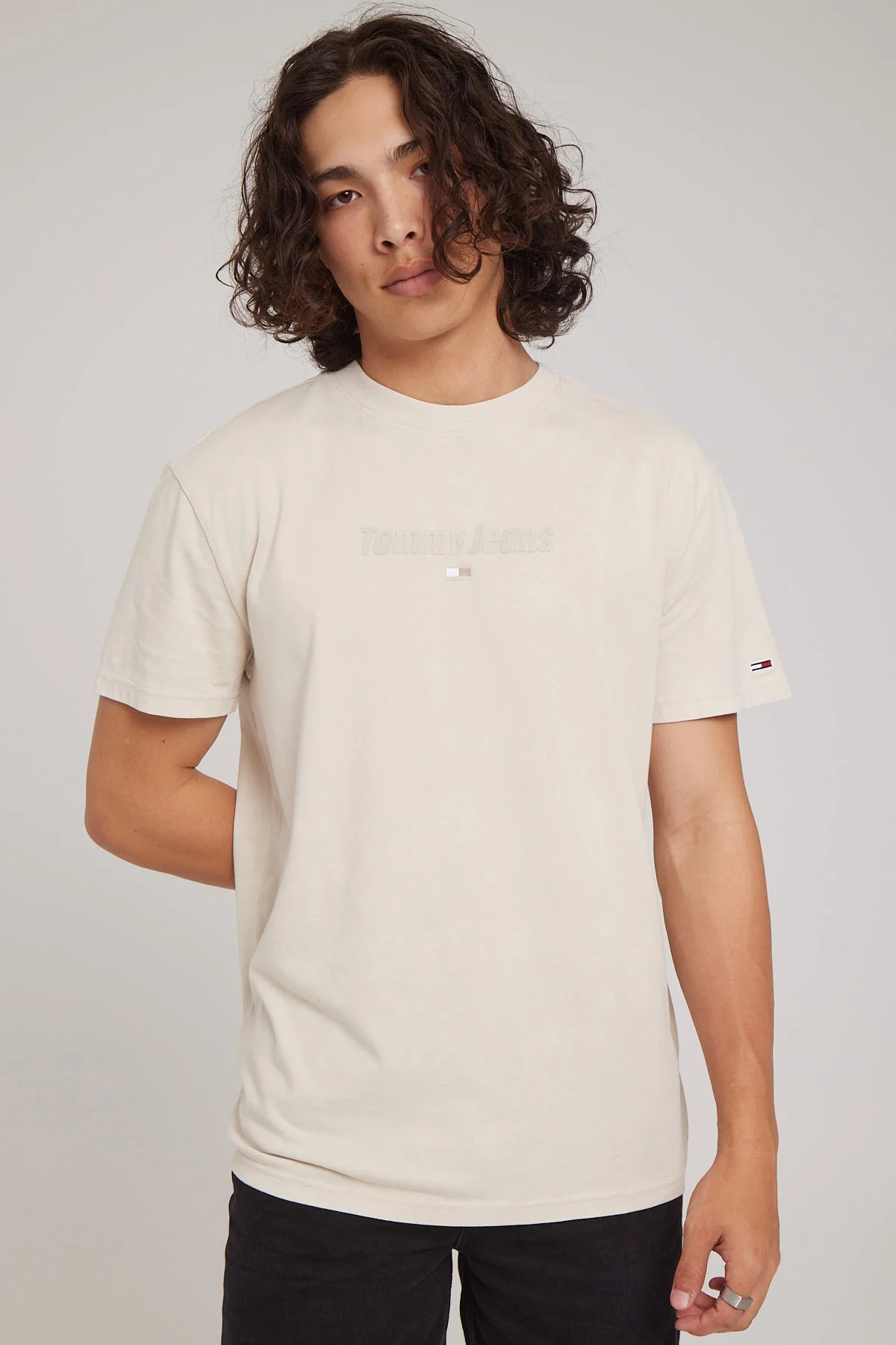 TJM Classic New Tonal Linear Tee Newsprint