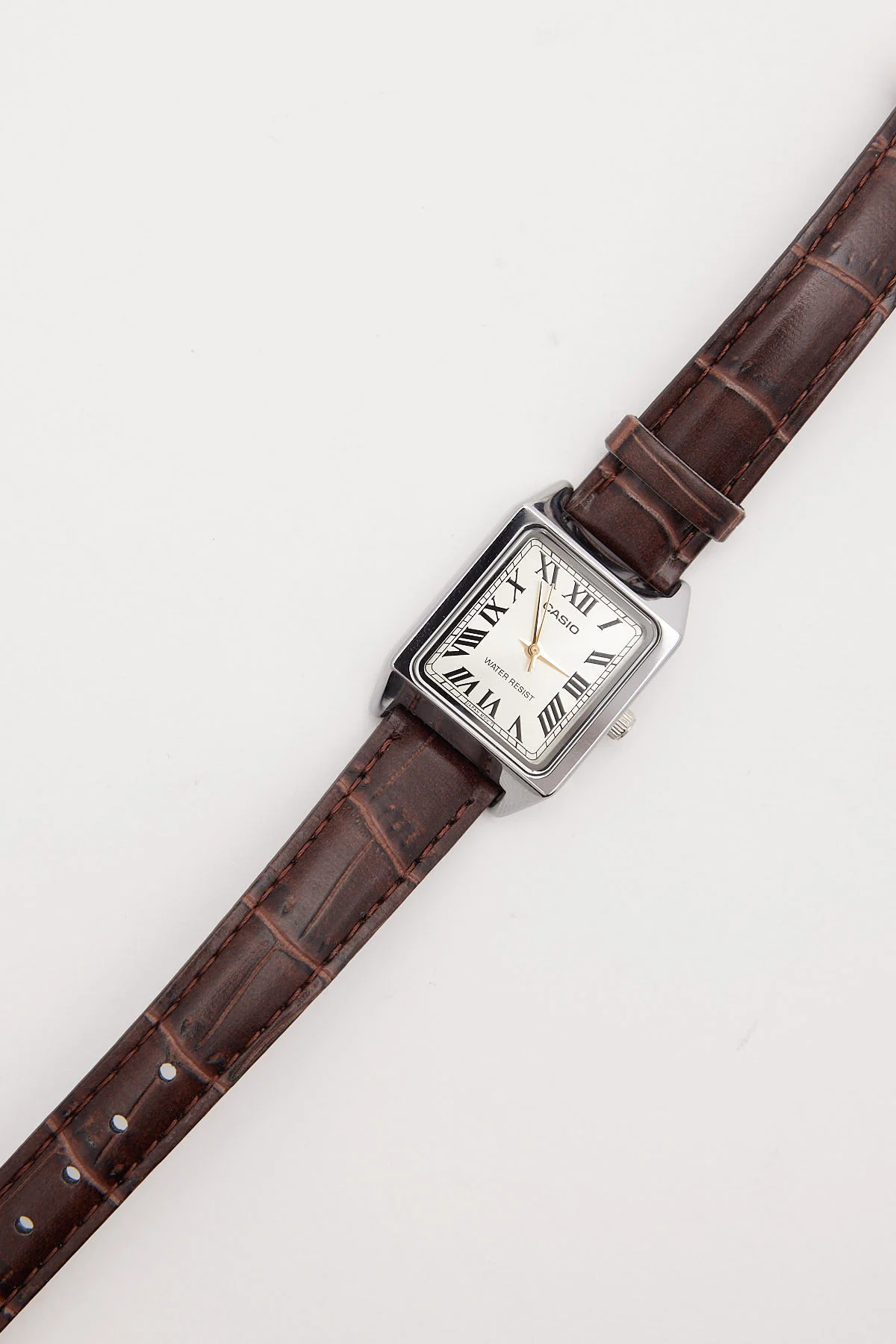 LTPV007L-9B Ladies Analogue Watch Brown Croc/Silver