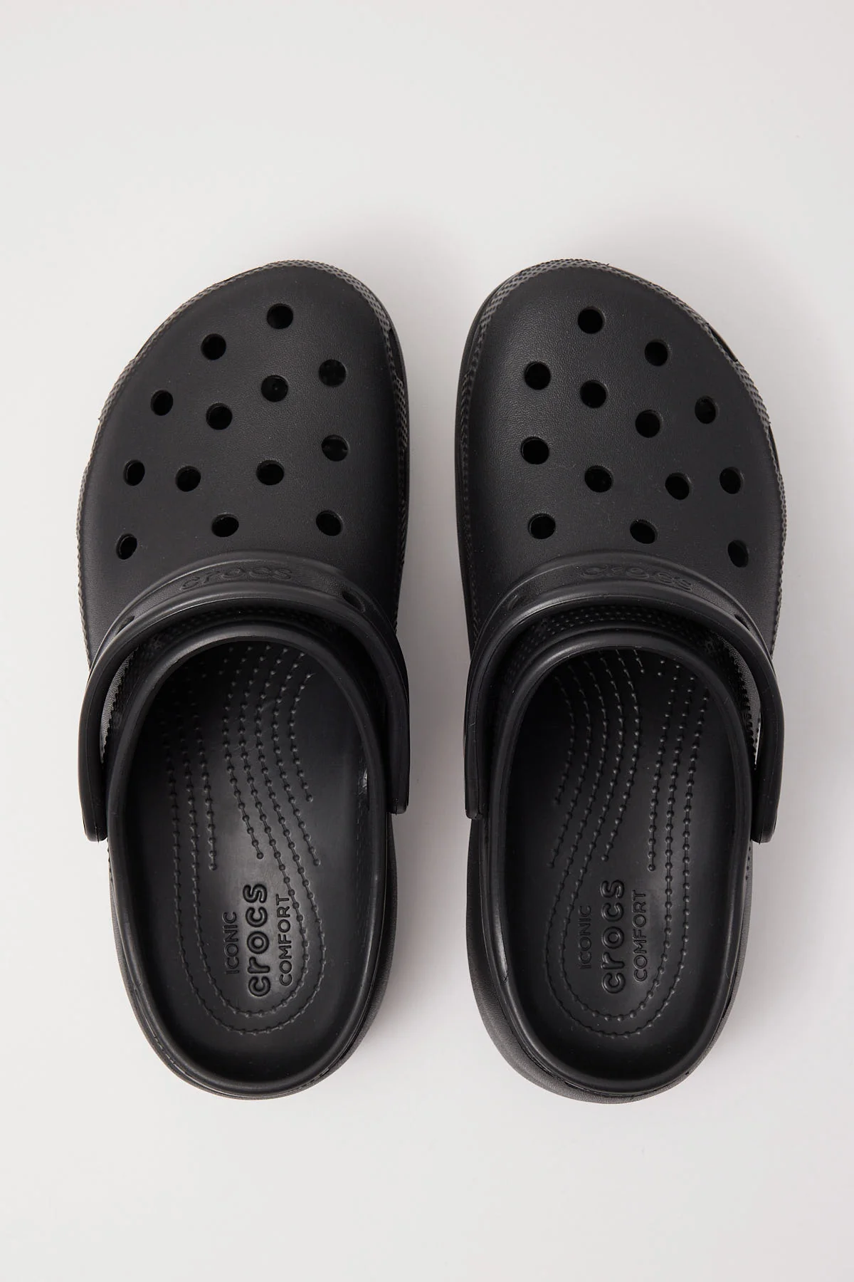 Classic Clog Platform Black 3 Classic Clog Platform Black