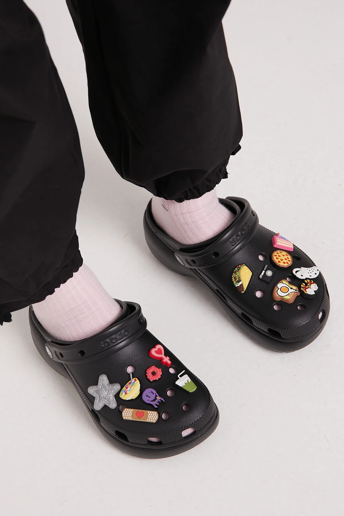 Classic Clog Platform Black 6 Classic Clog Platform Black