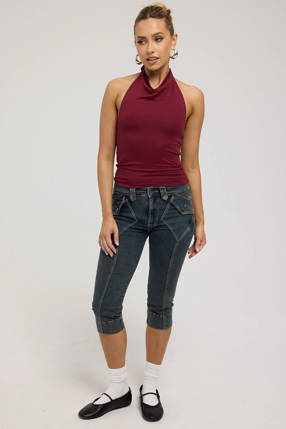 Belle Capri Dark Rinse