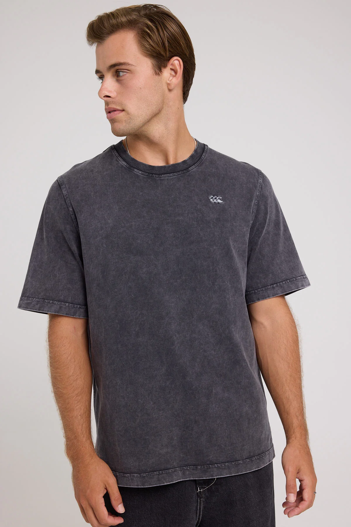 M HERITAGE WASHED T-SHIRT Washed Jet Black