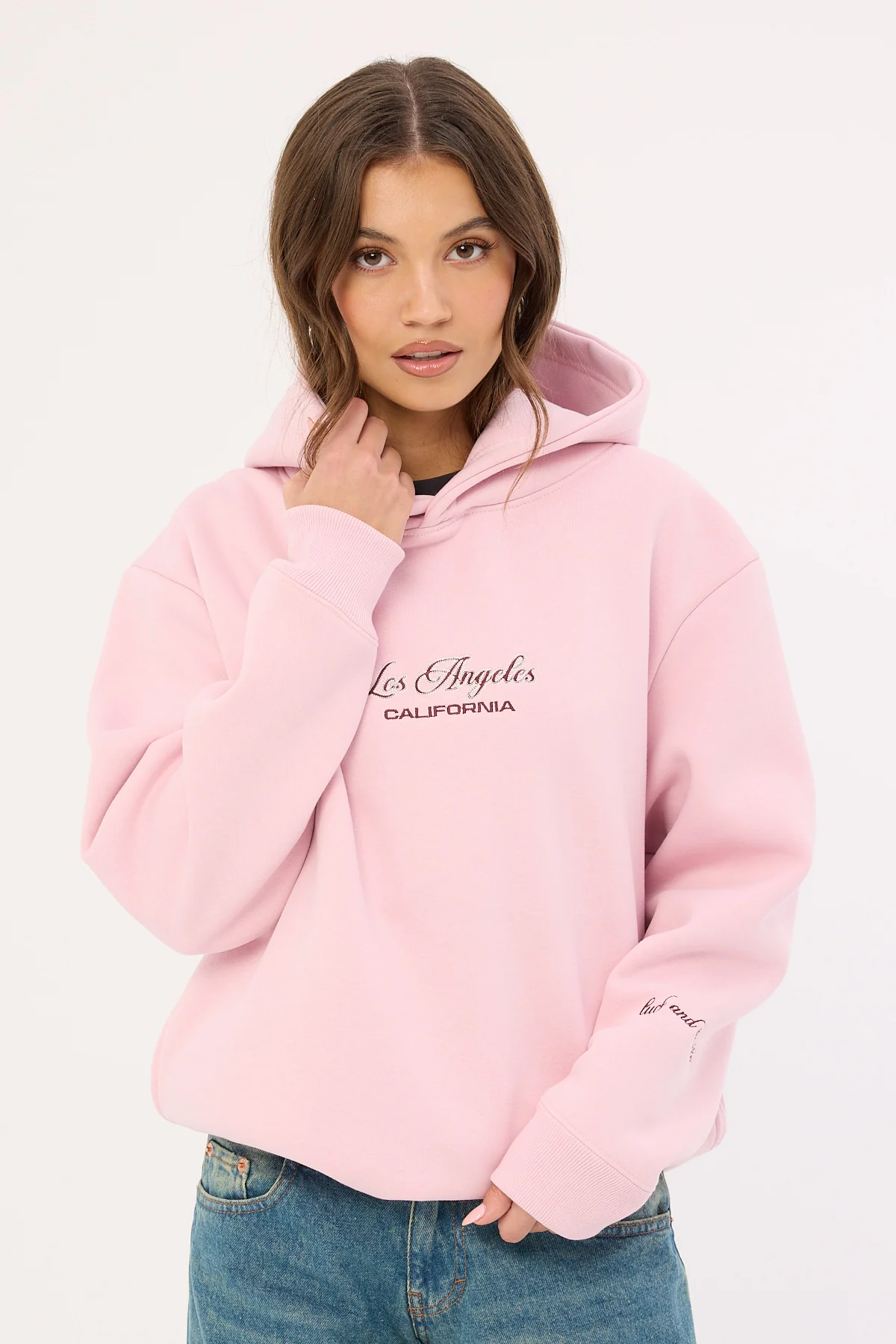 Los Angeles 95 Hoodie Pink
