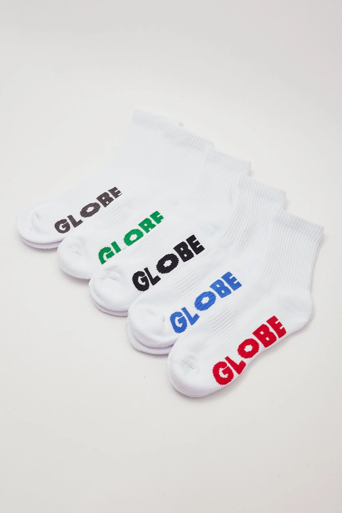 Stealth Crew 5pk Socks White