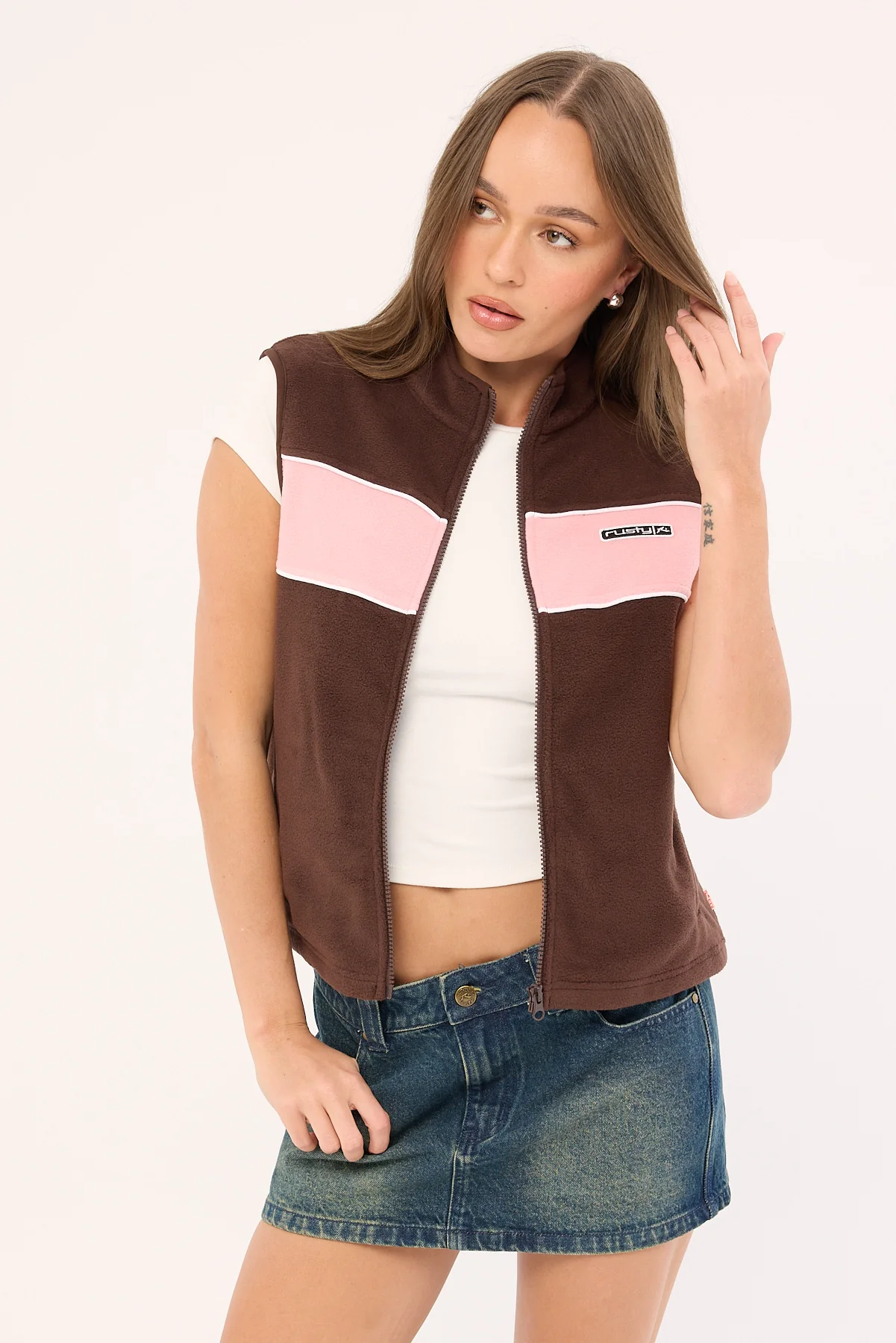 Bless Up Polar Fleece Java/Pink