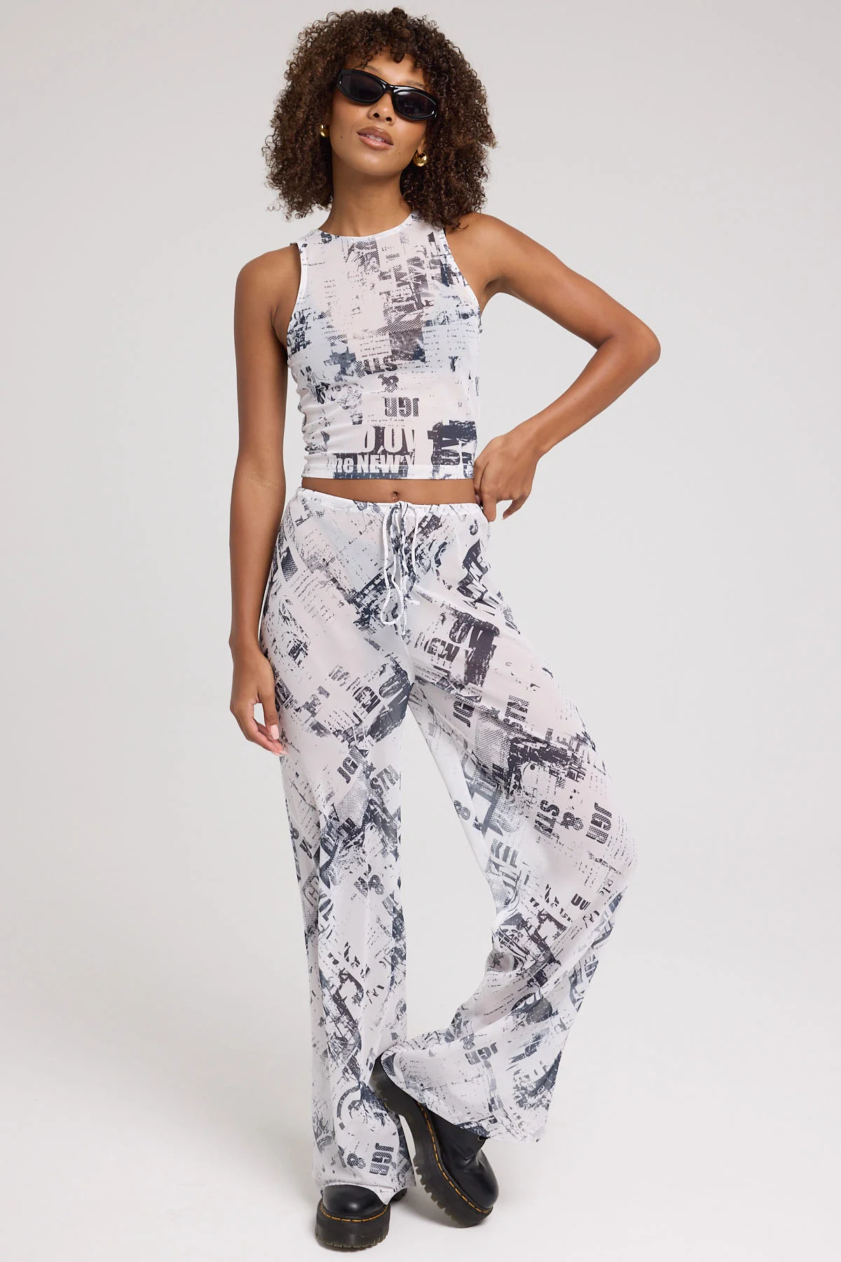 Carrie Wide Leg Pant Carrie Print