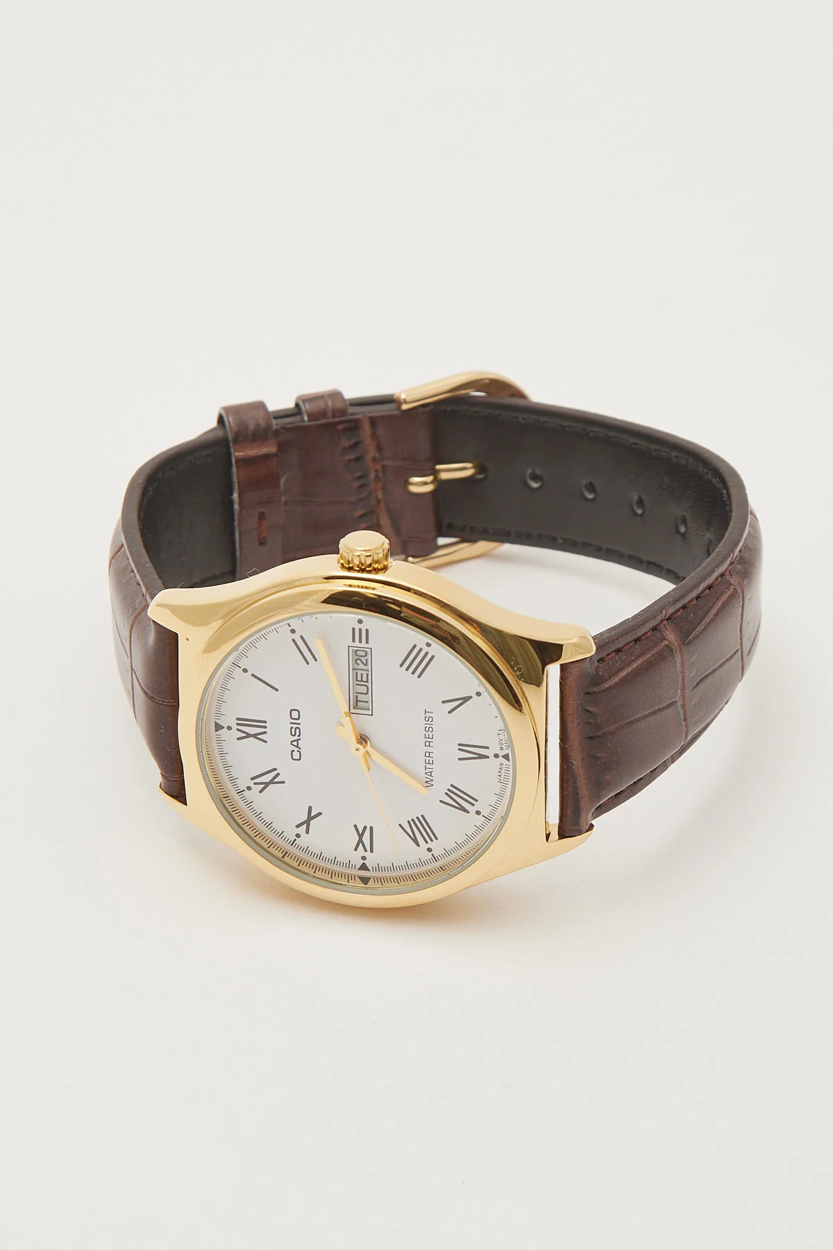 MTPV006GL-7B Analogue Watch Gold/Brown 1 MTPV006GL-7B Analogue Watch Gold/Brown