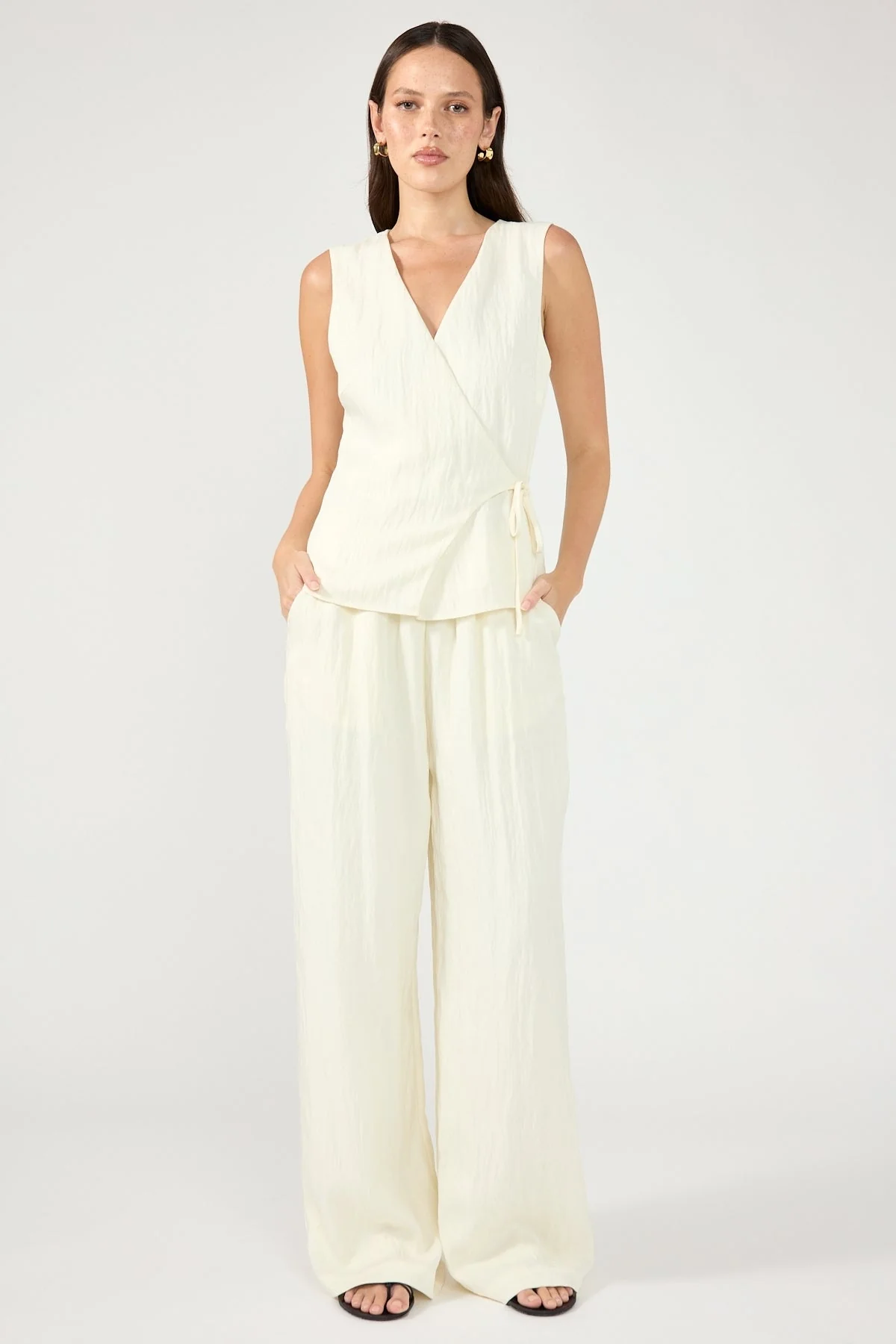 Bronte Elasticated Pant Cream