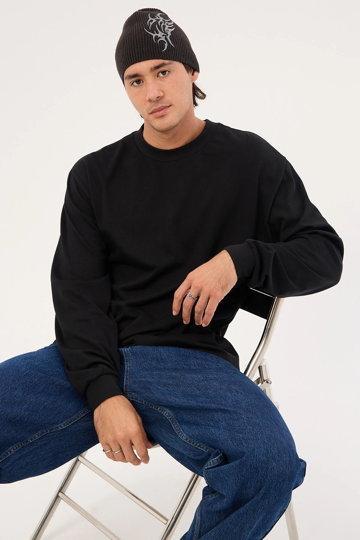 Heavy Long Sleeve Tee Black