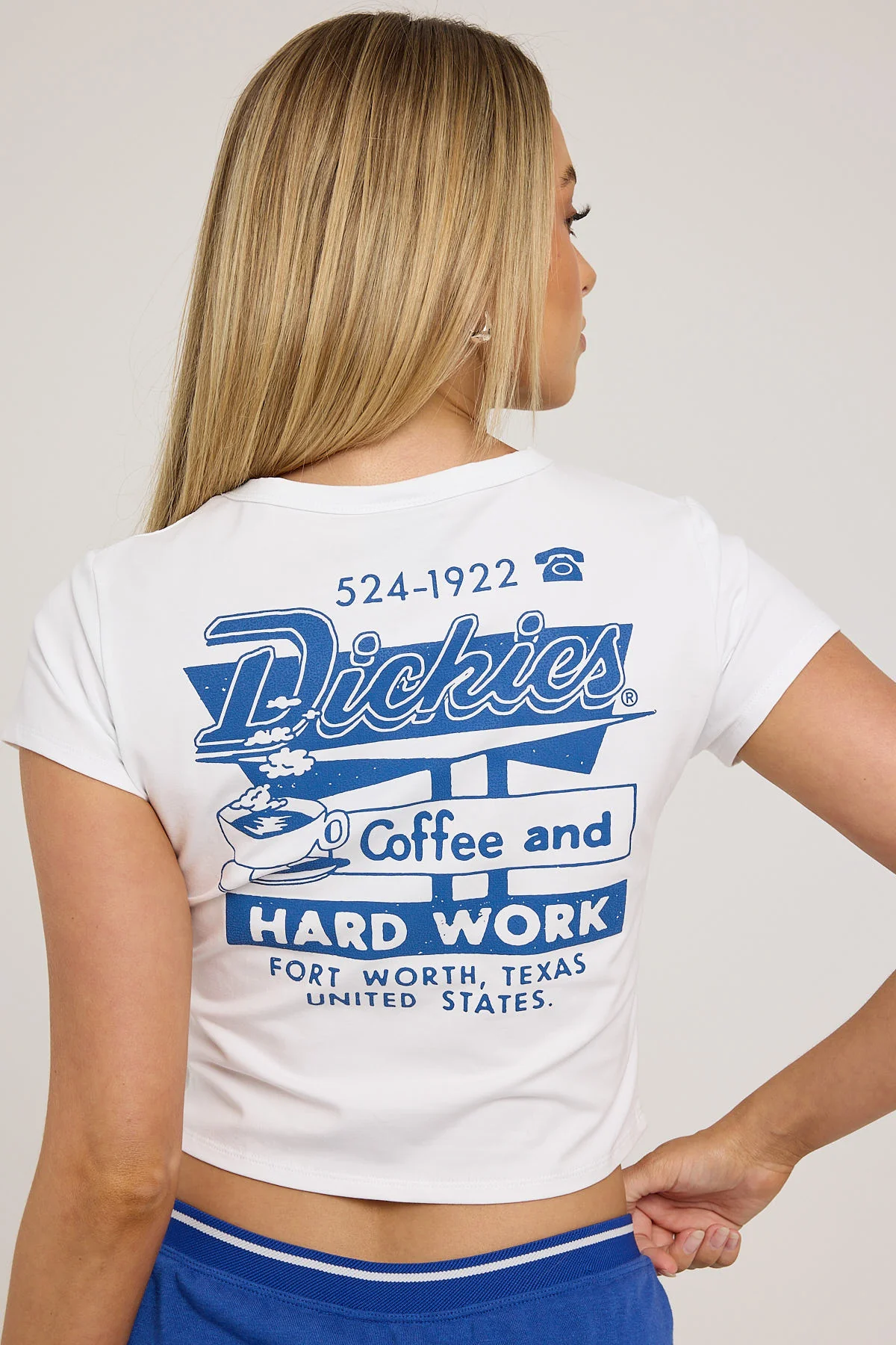 Coffee Mini Baby Tee White