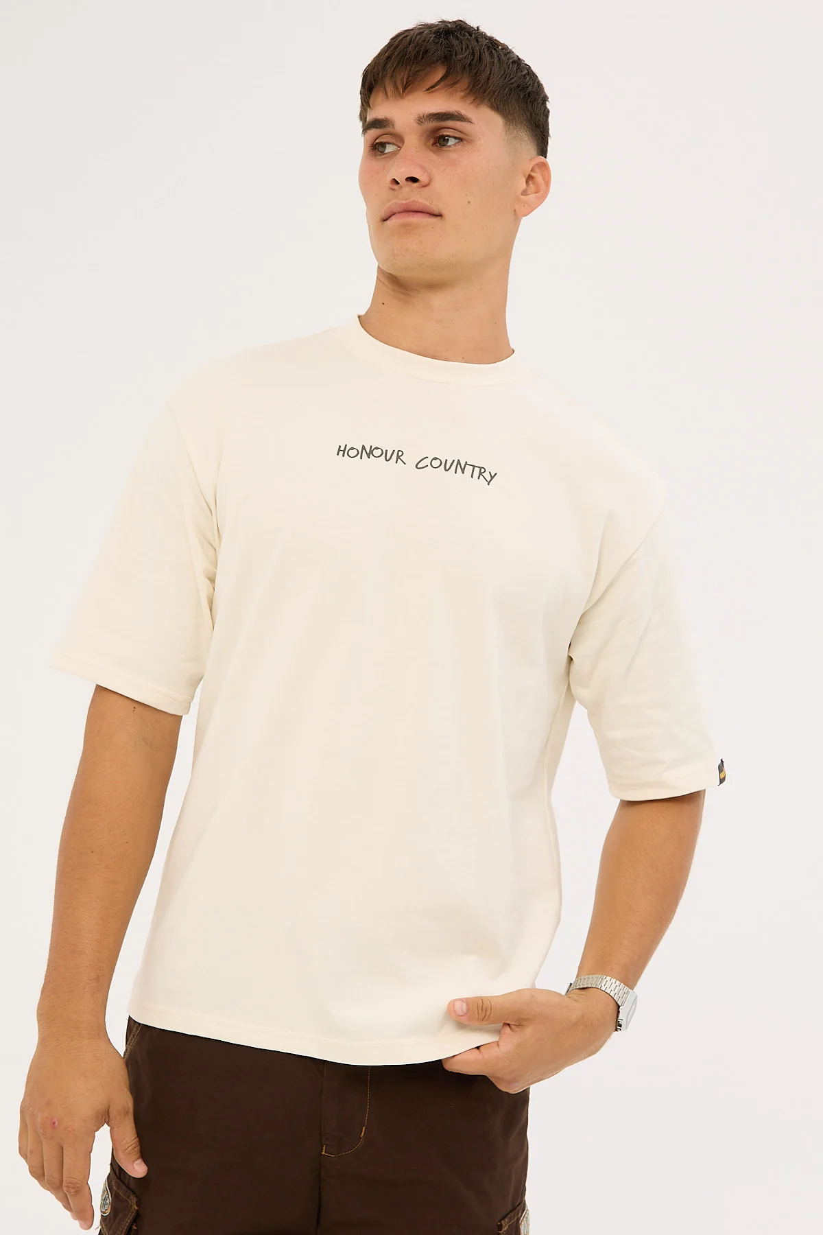 Handwritten Honour Country Tee Ecru