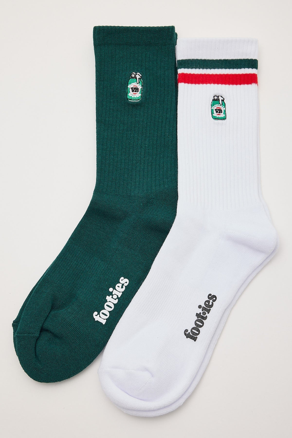 VB Micro Cans Sneaker Sock 3pk White/Green