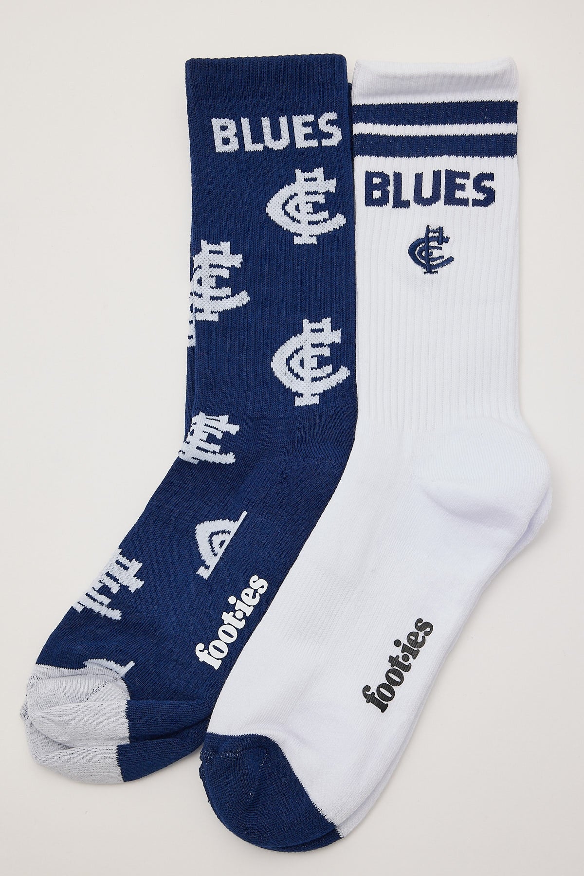 Carlton Blues Sneaker Sock 2pk Navy/White