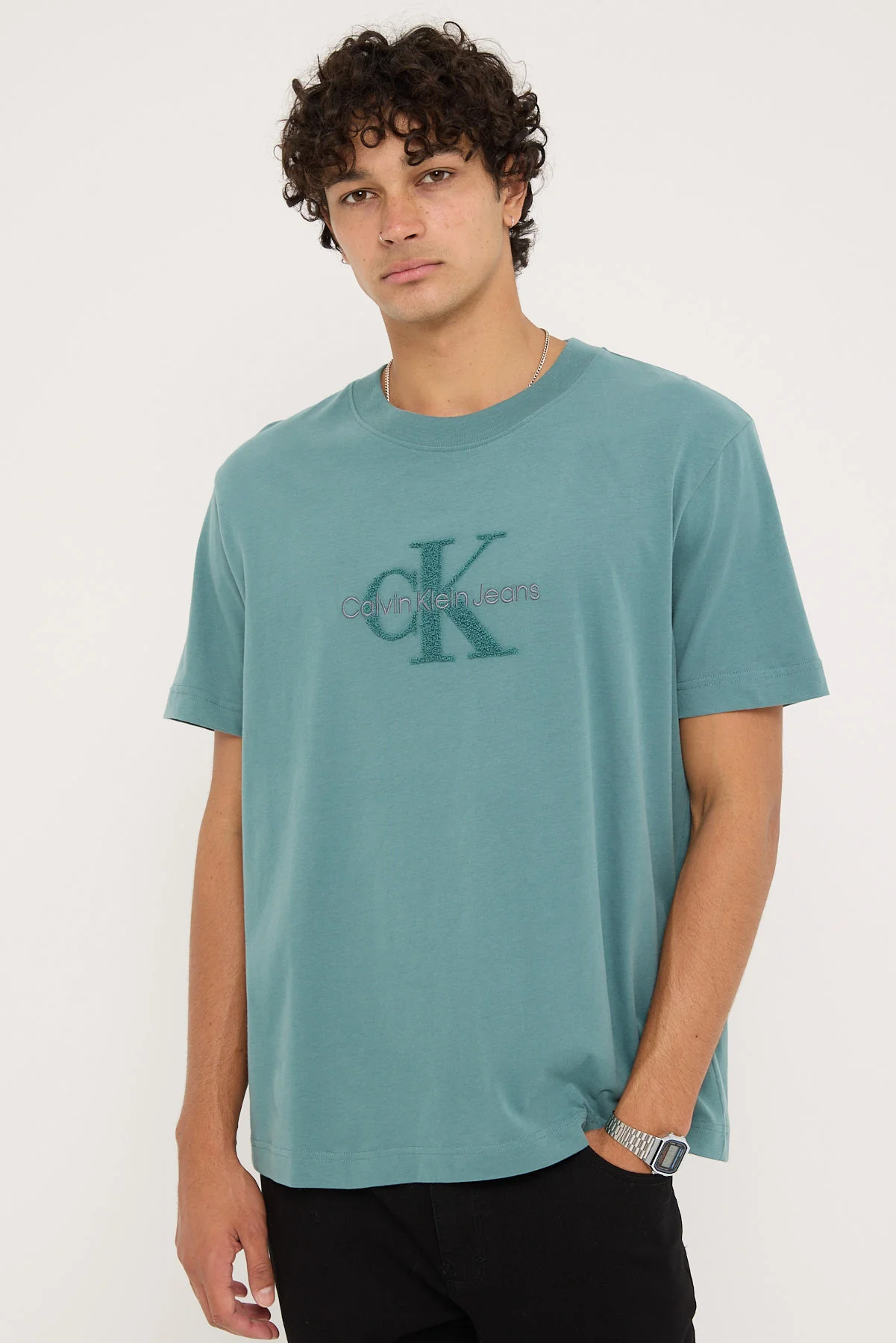 Chenille Monologo Tee North Atlantic
