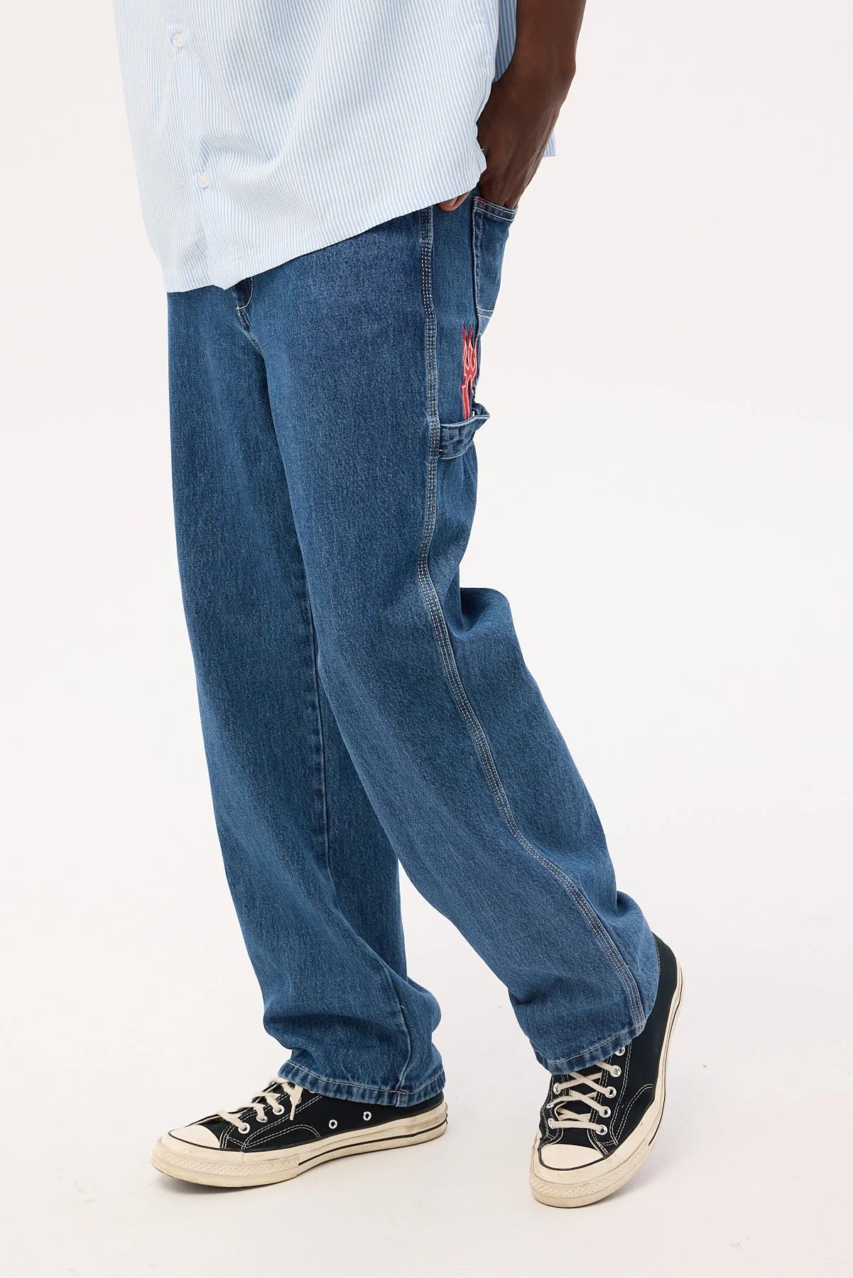 Playtime Carpenter Jean Worn Blue Rise 4 Playtime Carpenter Jean Worn Blue Rise