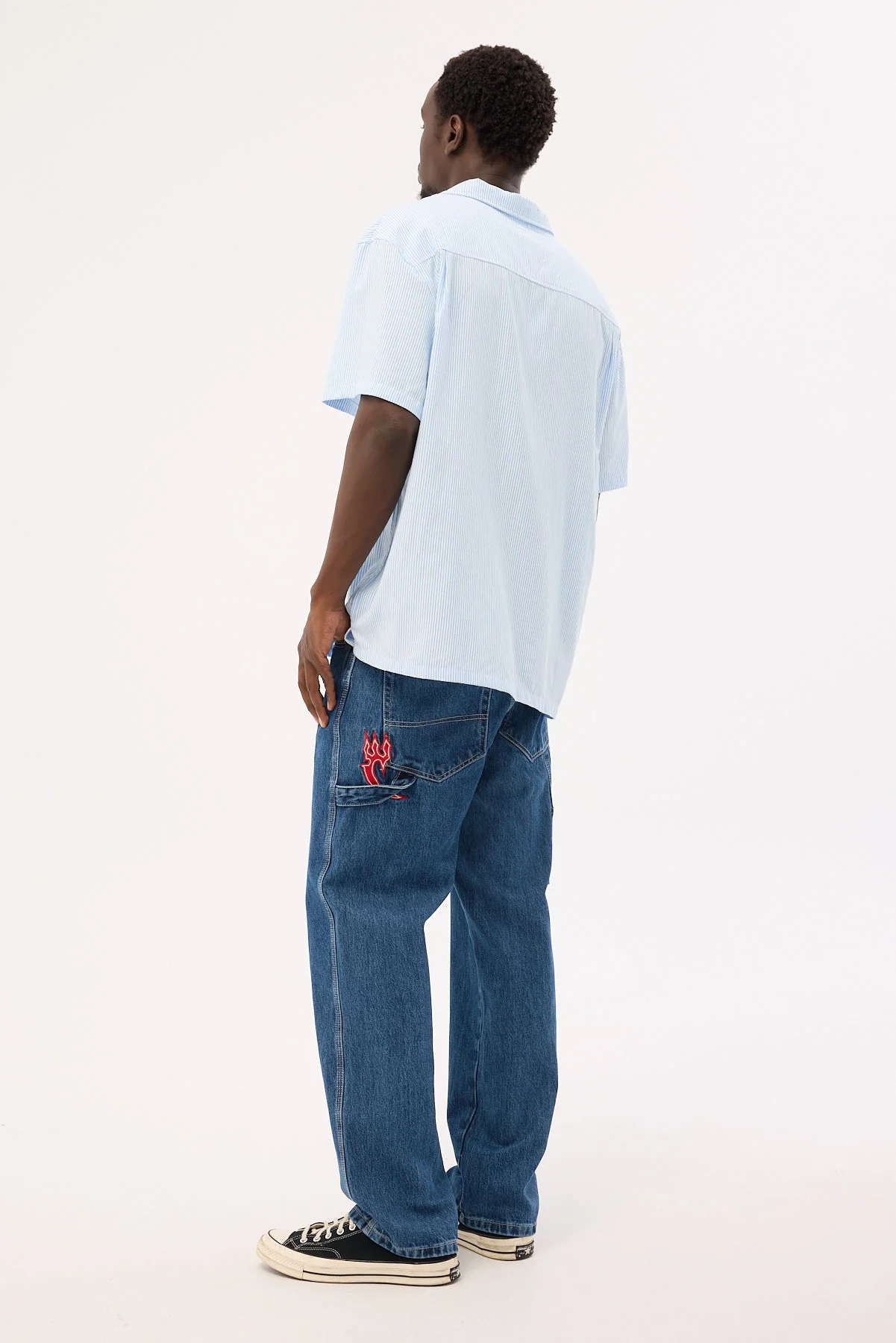 Playtime Carpenter Jean Worn Blue Rise 7 Playtime Carpenter Jean Worn Blue Rise