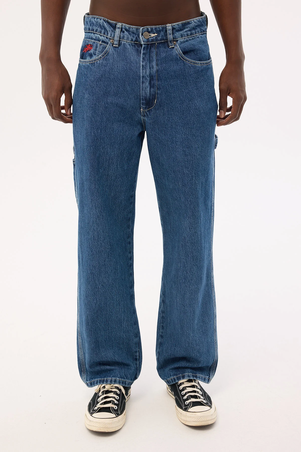 Playtime Carpenter Jean Worn Blue Rise 9 Playtime Carpenter Jean Worn Blue Rise