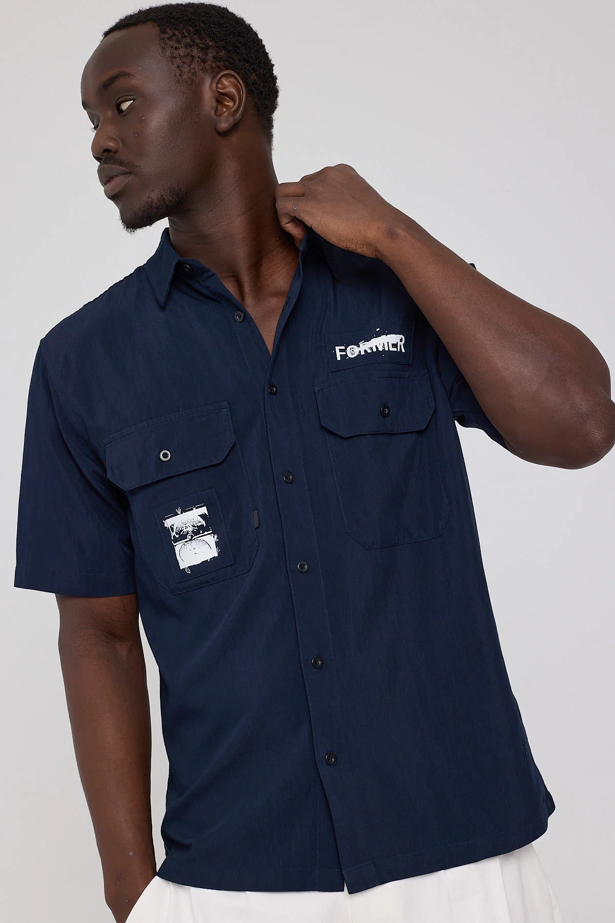 Scratched SS Work Shirt Cadet
