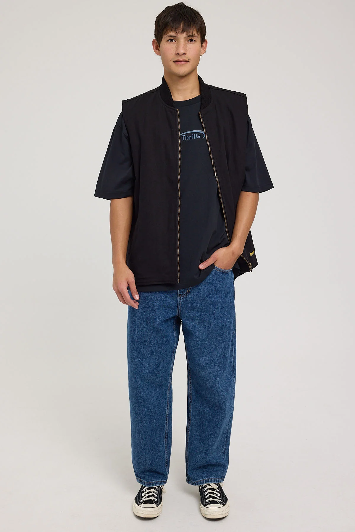 Big Slacker Wisdom Embro Jean Rinsed Blue