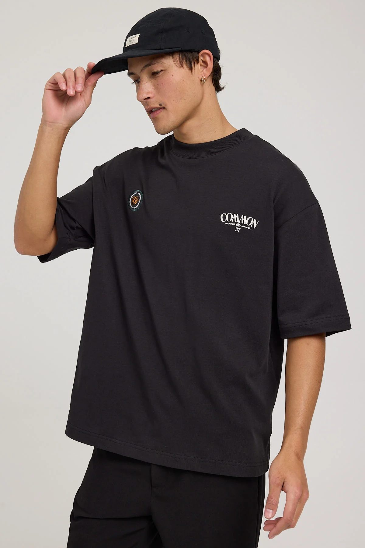 Spiced Whiskey Heavyweight Easy Tee Night Black 4 Spiced Whiskey Heavyweight Easy Tee Night Black