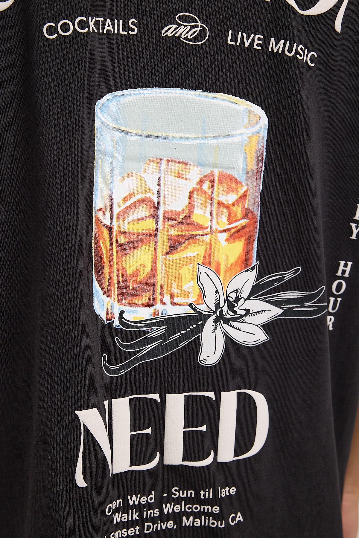 Spiced Whiskey Heavyweight Easy Tee Night Black 5 Spiced Whiskey Heavyweight Easy Tee Night Black