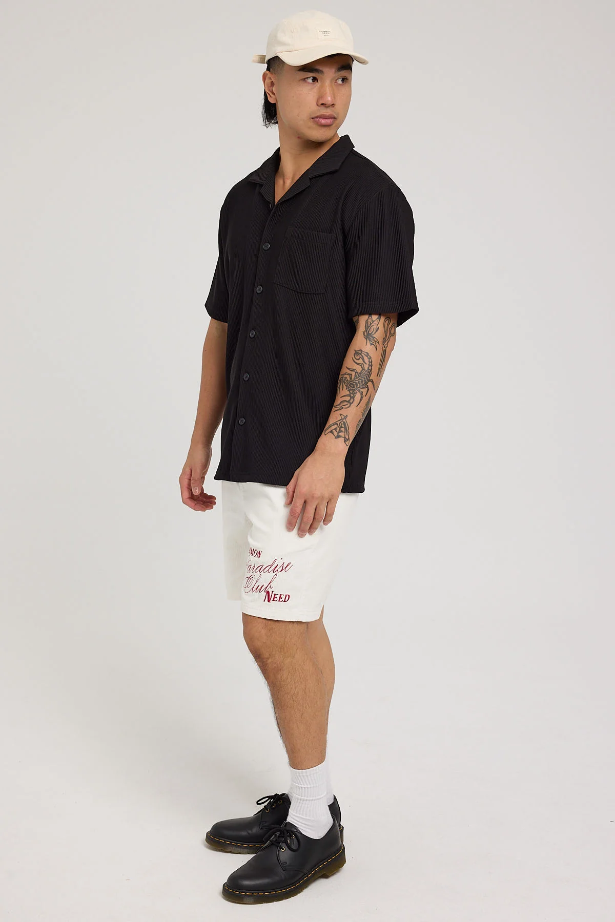 Elysian Organic Cord Short Ecru 2 Elysian Organic Cord Short Ecru