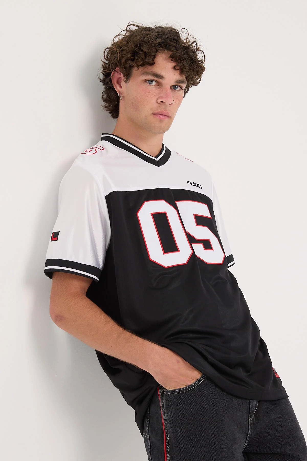 Corporate Football Jersey Black/White/Red
