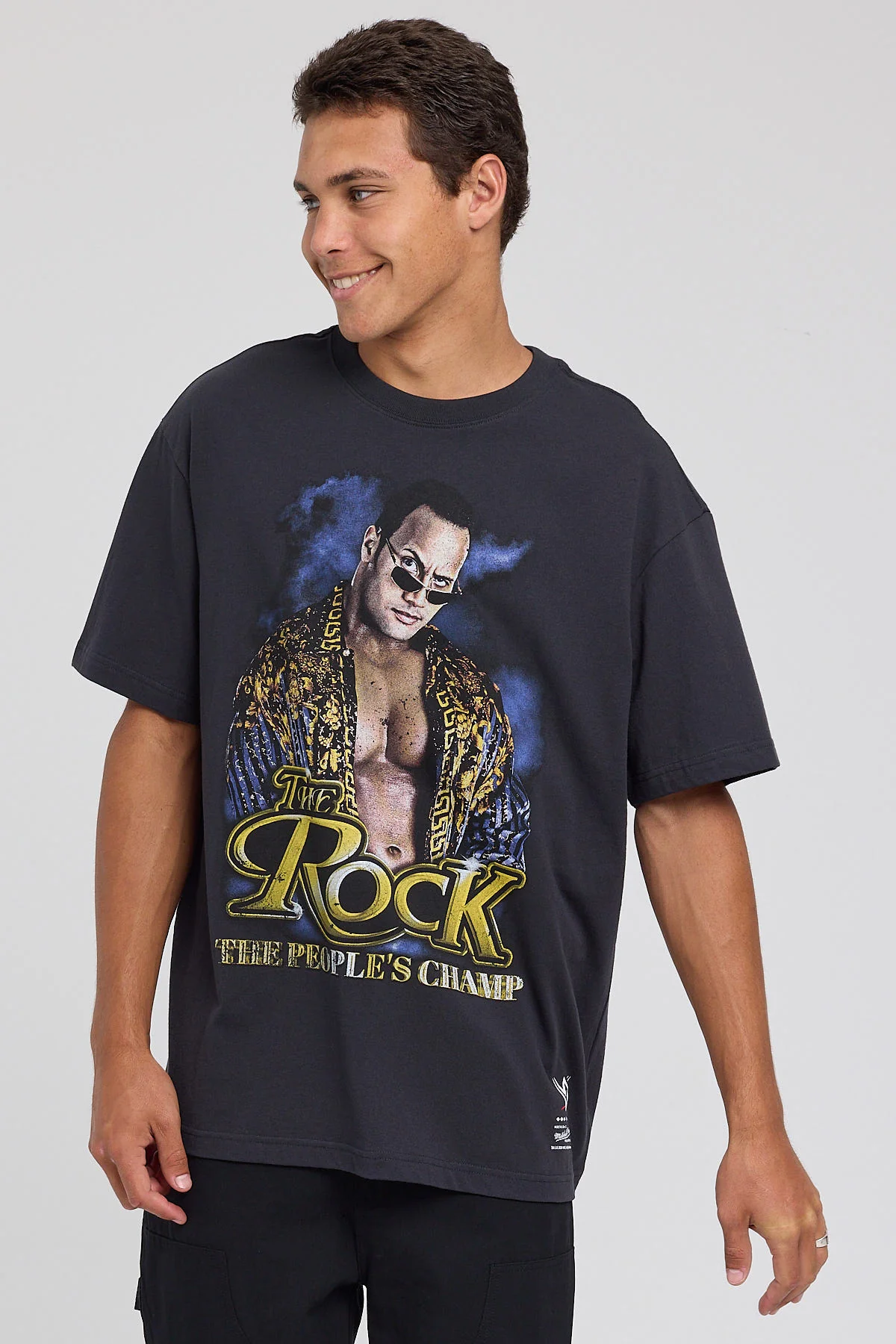 The People's Champ Tee Overdyed Black