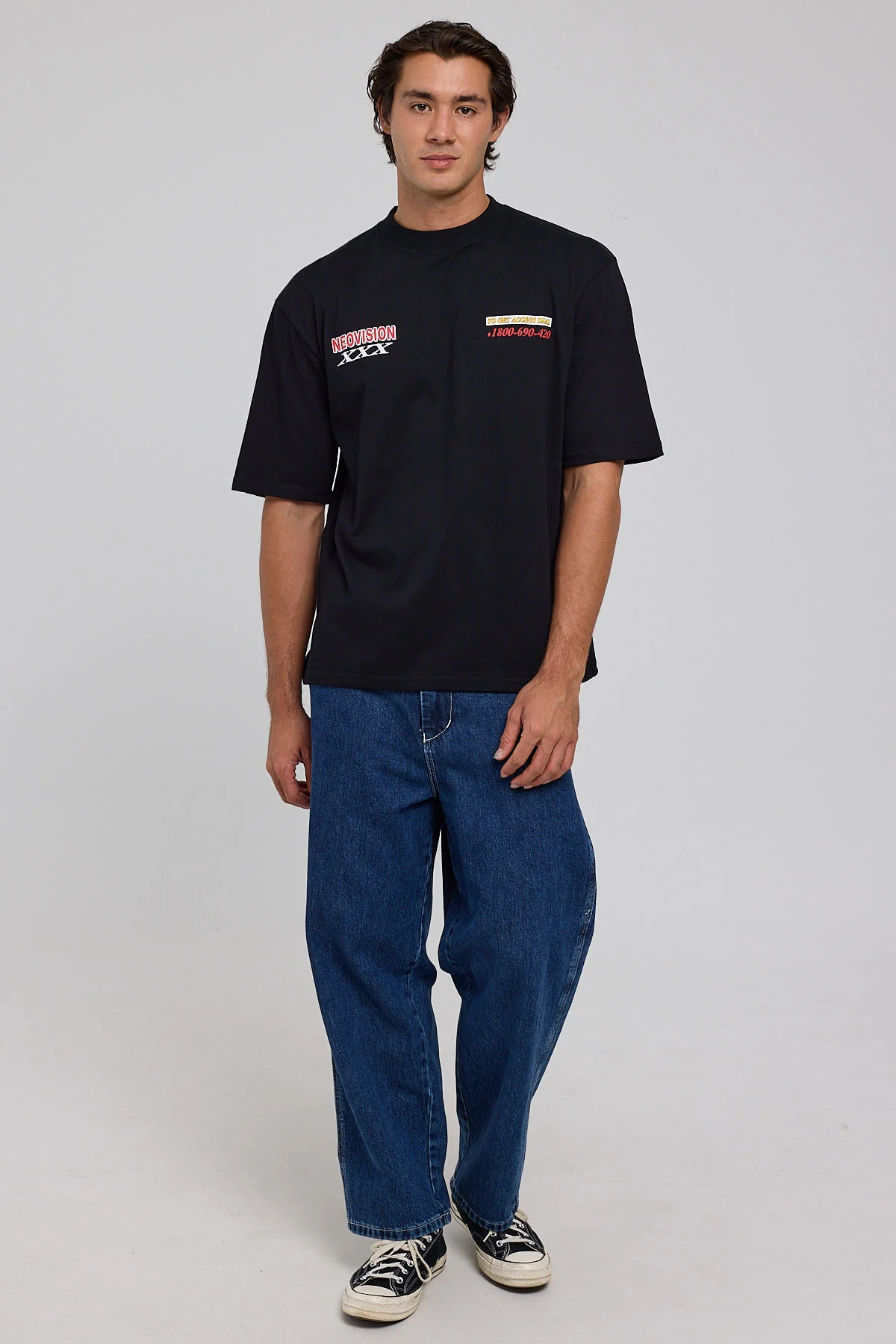 Garage Street Super Heavy Tee Black 4 Garage Street Super Heavy Tee Black