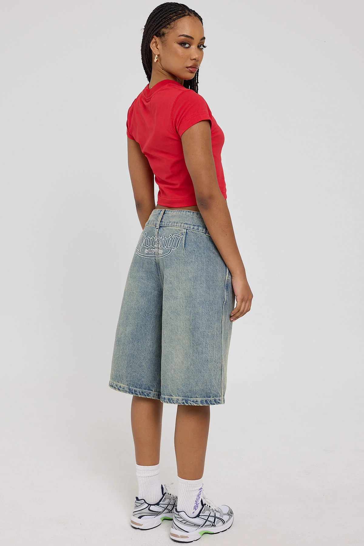 00s Baggy Short Garbage Grime Blue 3 00s Baggy Short Garbage Grime Blue
