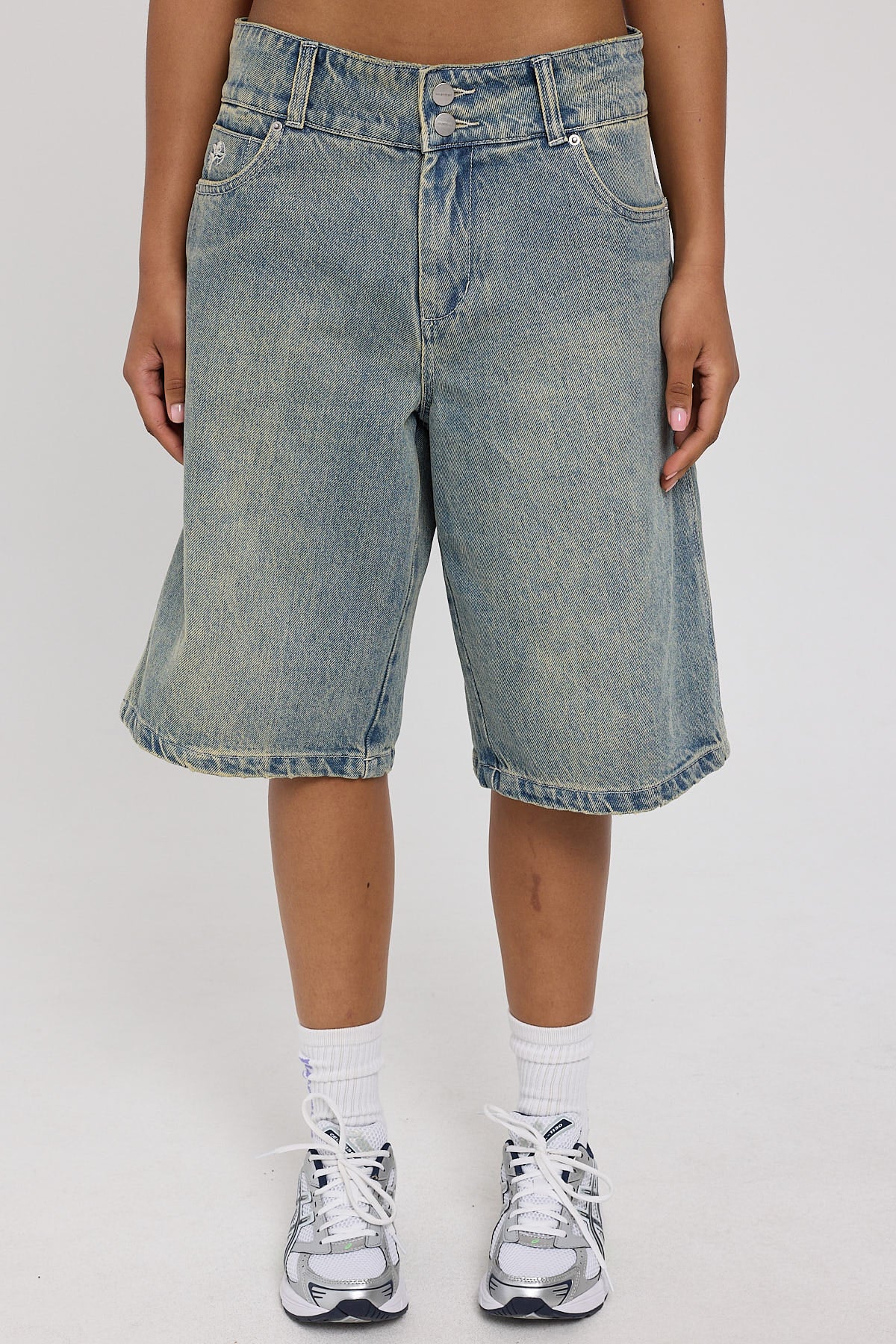 00s Baggy Short Garbage Grime Blue 6 00s Baggy Short Garbage Grime Blue