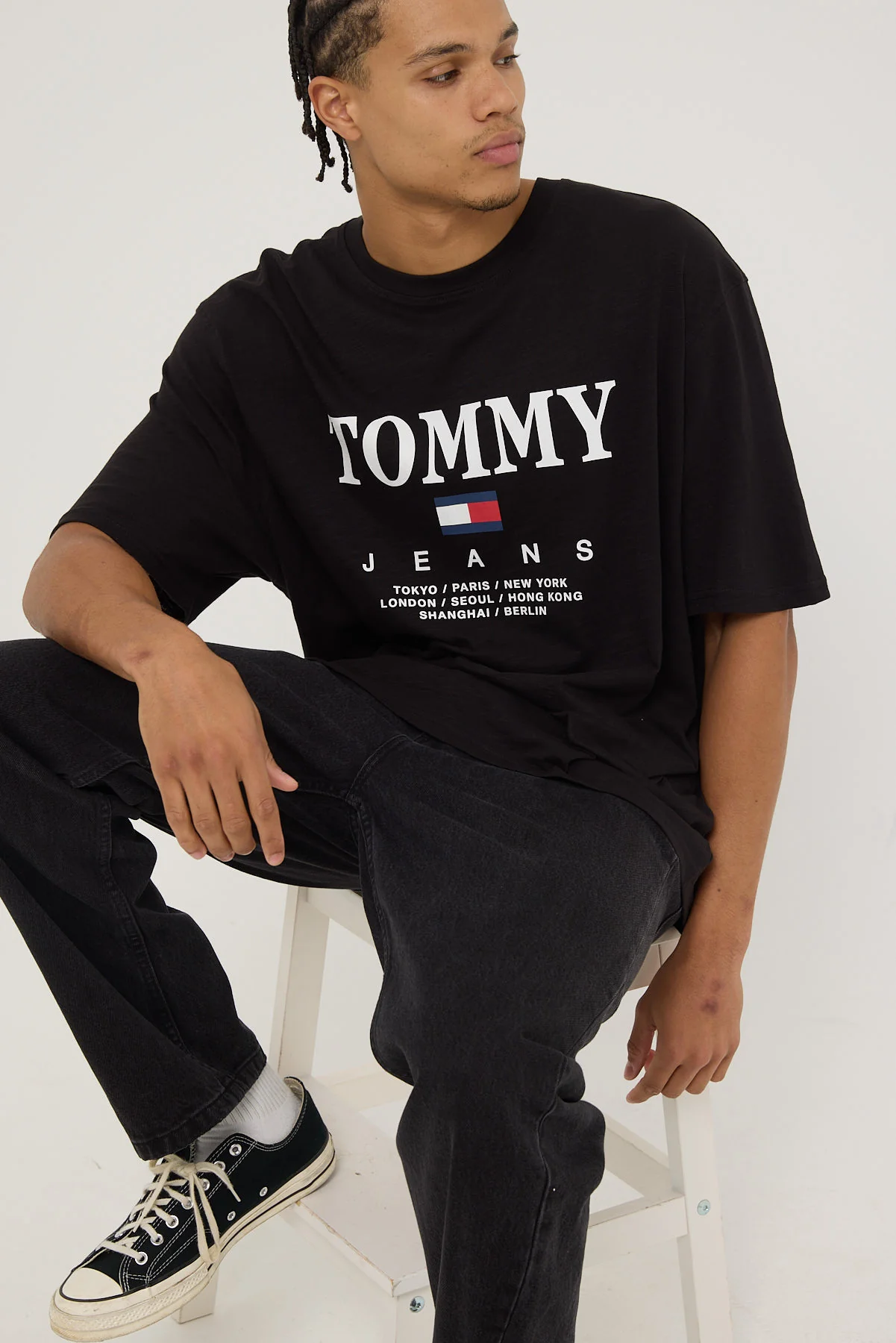 TJM Oversize RWB TJ Twist Tee Black