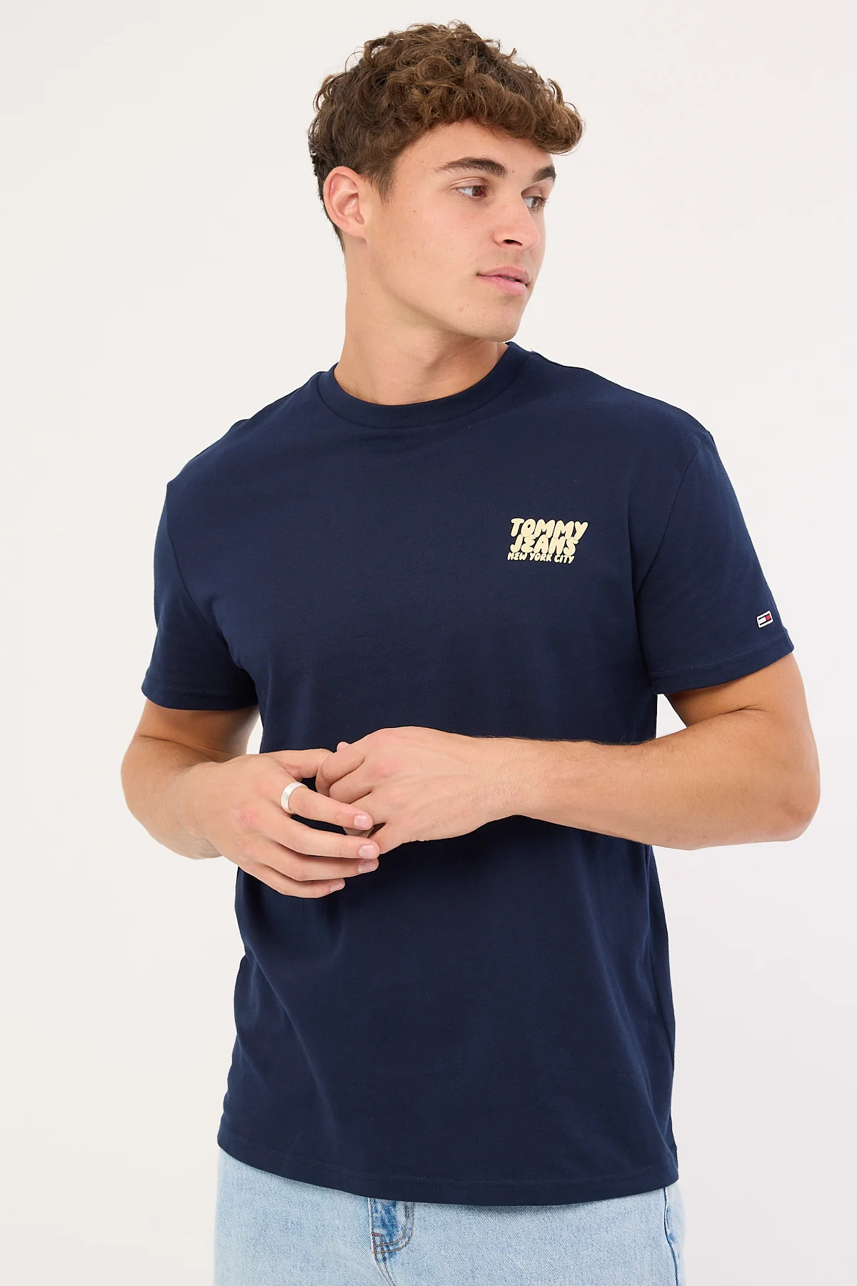 Regular Bubble Back Shortsleeve Tee Dark Night Navy