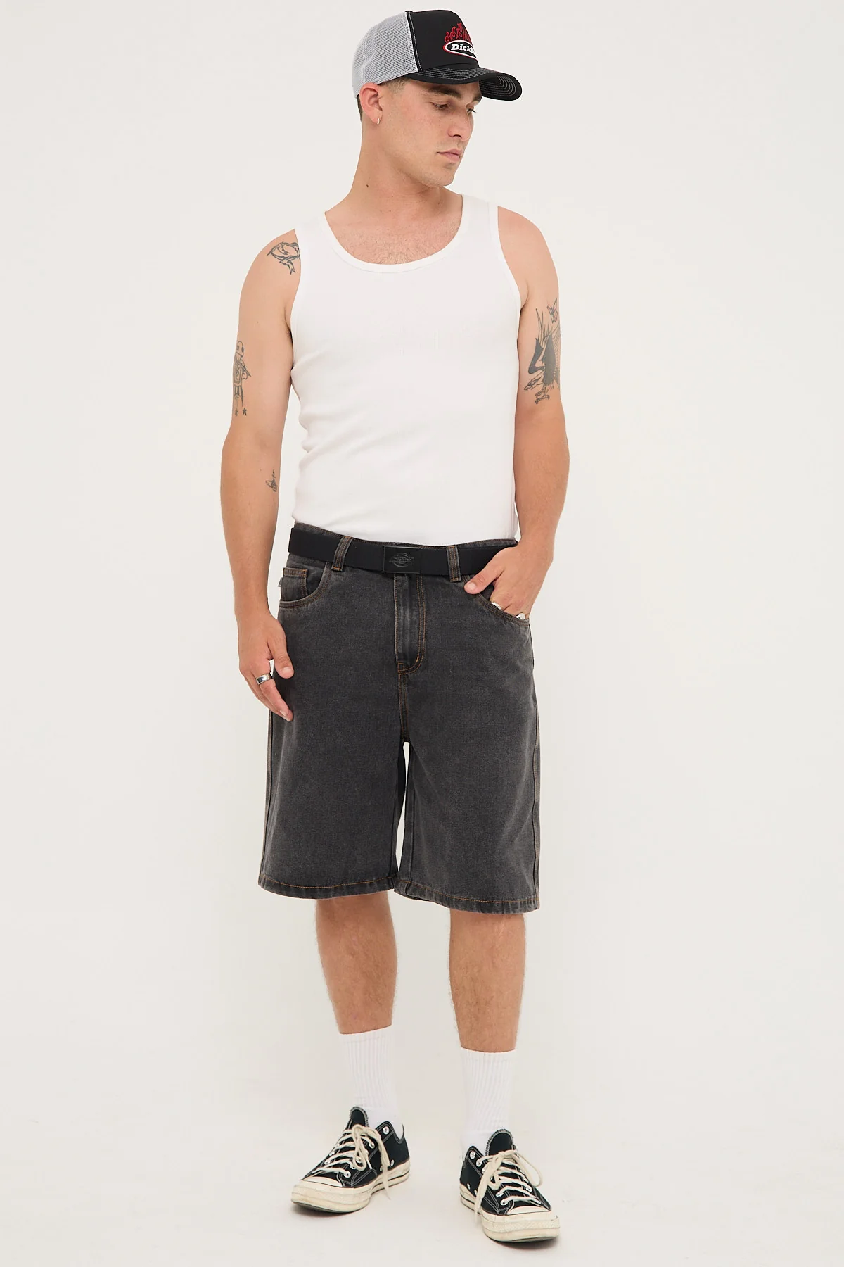 EMB Denim Standard Short Blue Denim