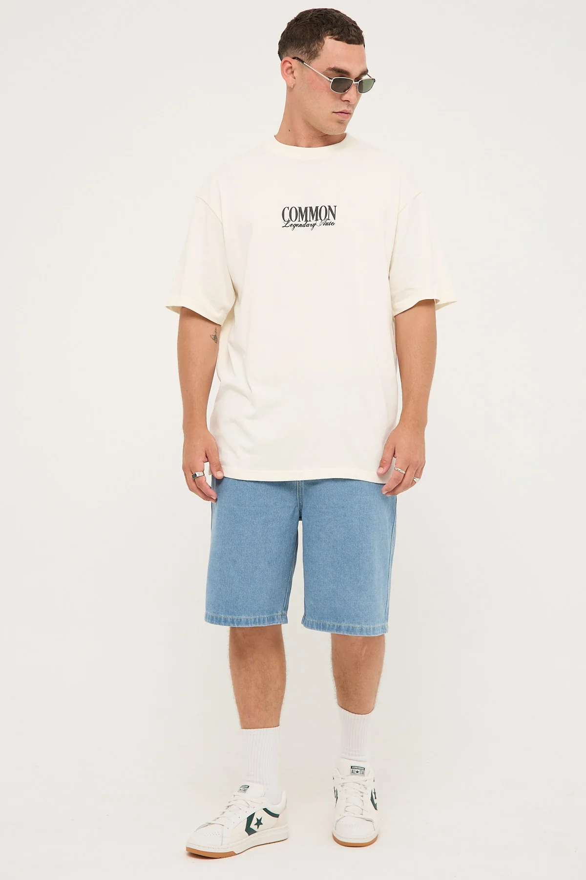 EMB Denim Standard Short Mid Blue