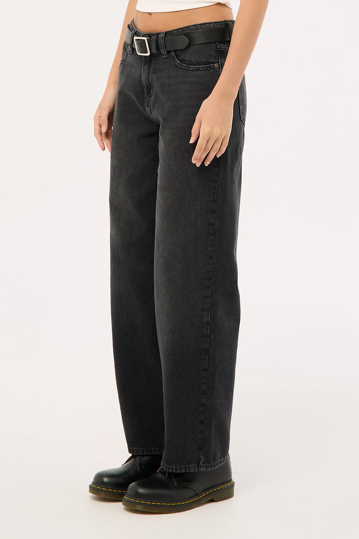 Mid Bella Baggy Jean Sondered Black 4 Mid Bella Baggy Jean Sondered Black