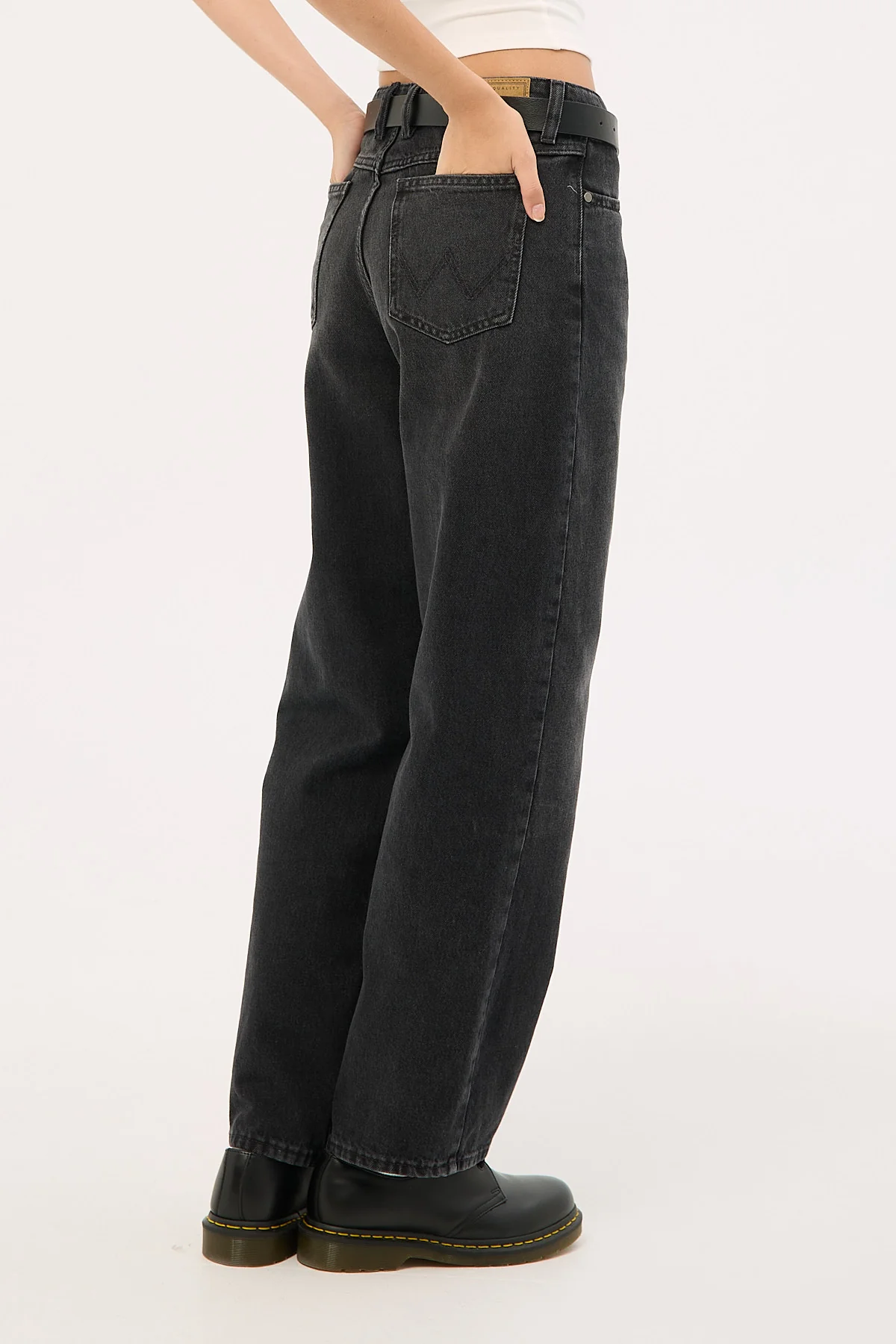 Mid Bella Baggy Jean Sondered Black 6 Mid Bella Baggy Jean Sondered Black