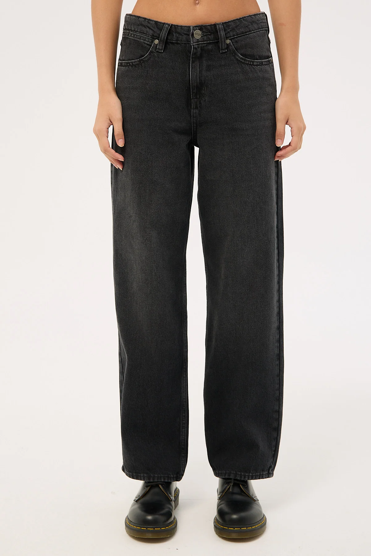 Mid Bella Baggy Jean Sondered Black 8 Mid Bella Baggy Jean Sondered Black