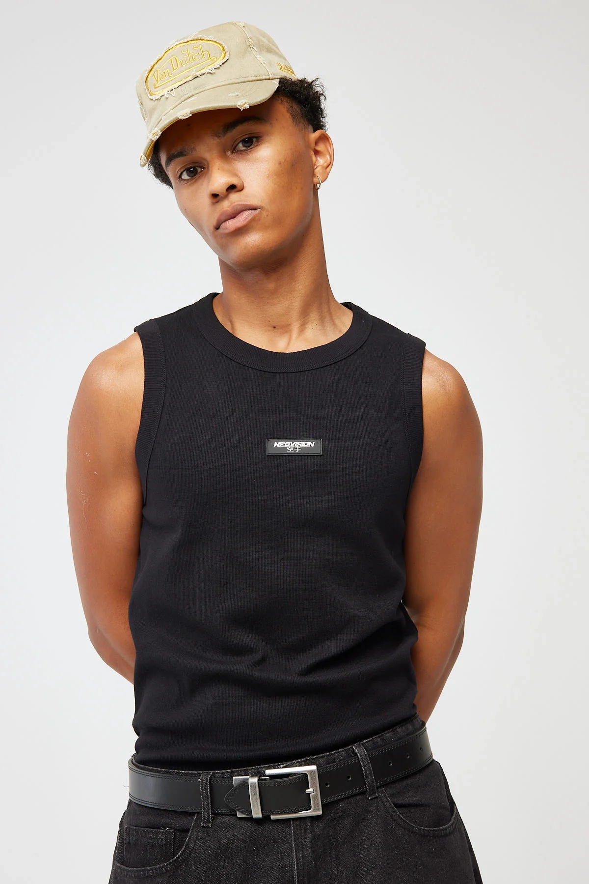 Neon Bound High Neck Tank Black 3 Neon Bound High Neck Tank Black