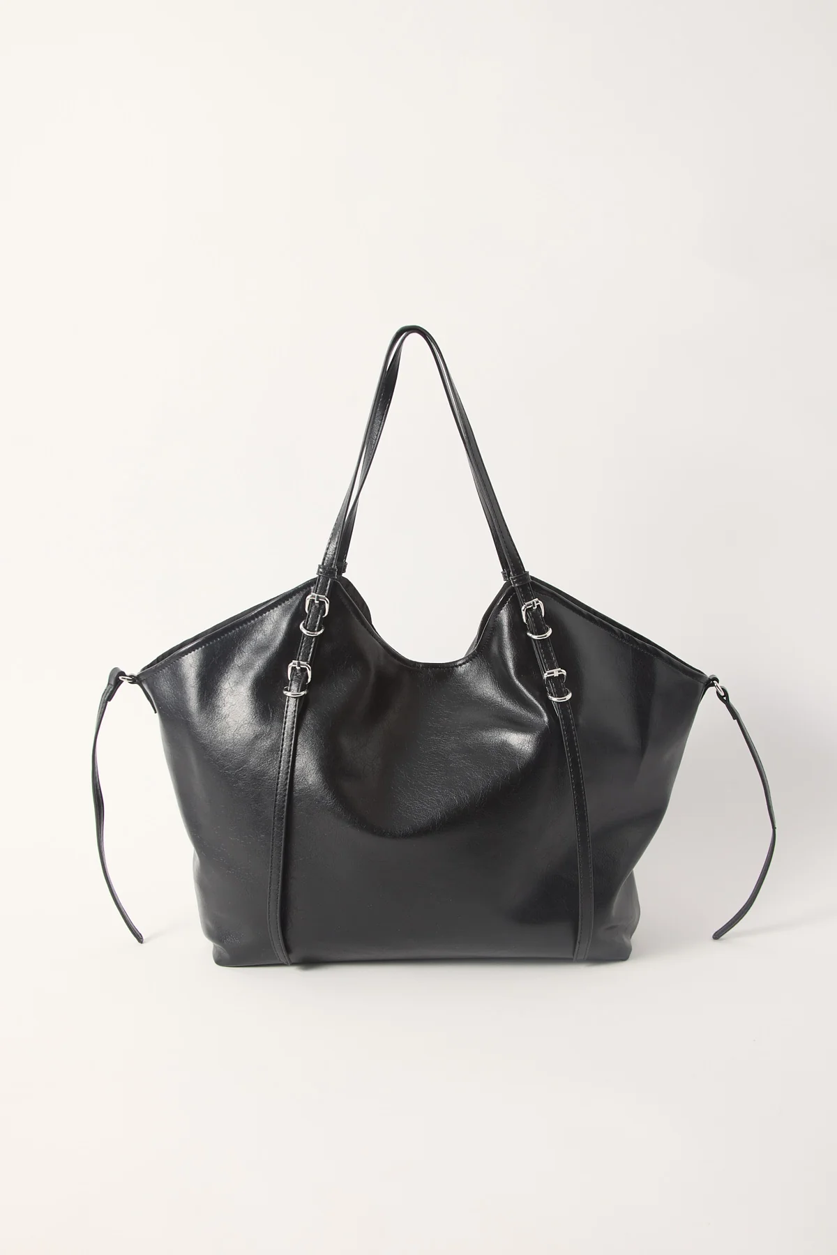Steffy Black Crinkle/Silver