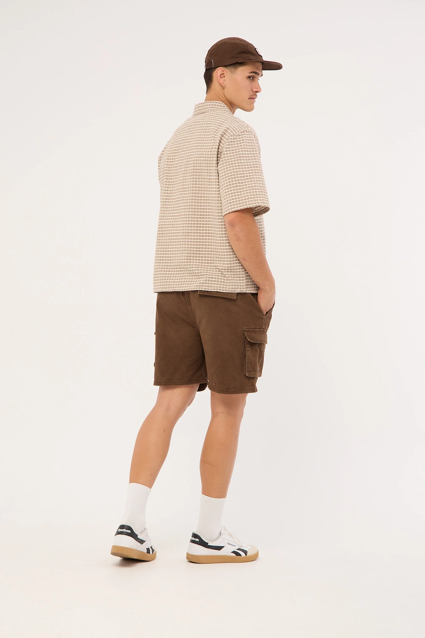 Relaxed Cargo Short Washed Brown 5 Relaxed Cargo Short Washed Brown