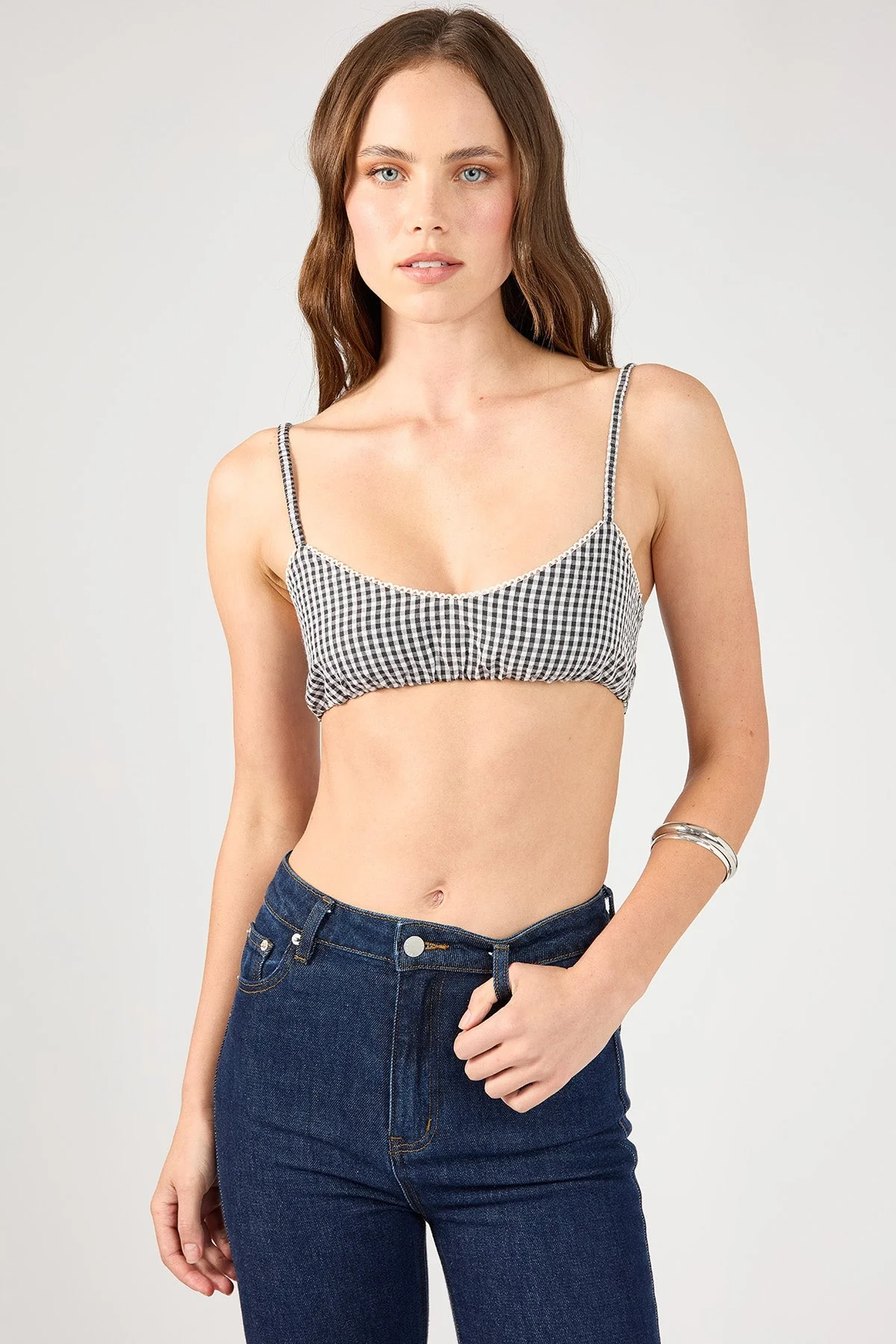 Garden Party Bralette Black Print