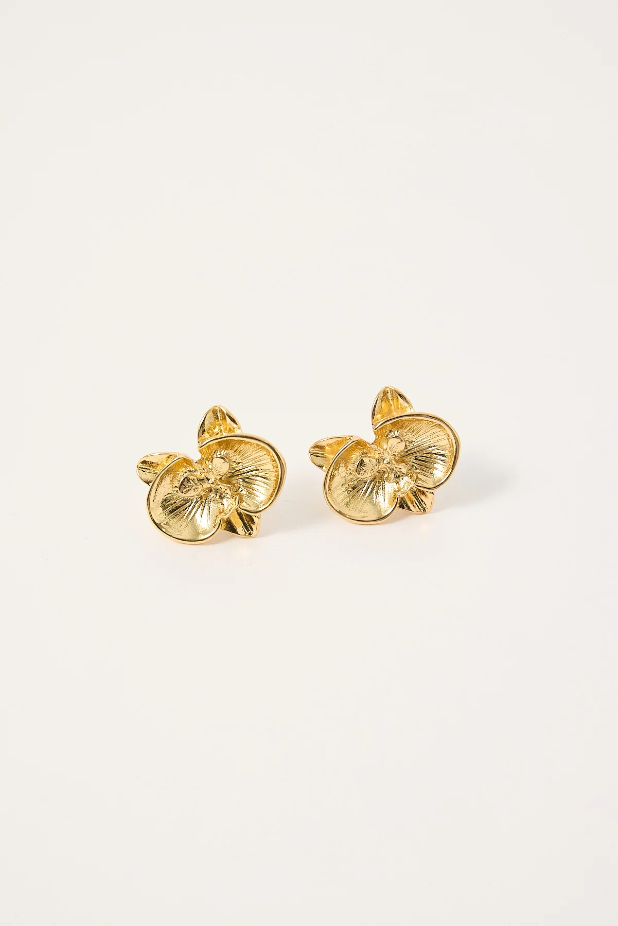 Belle Orchid Earring Gold