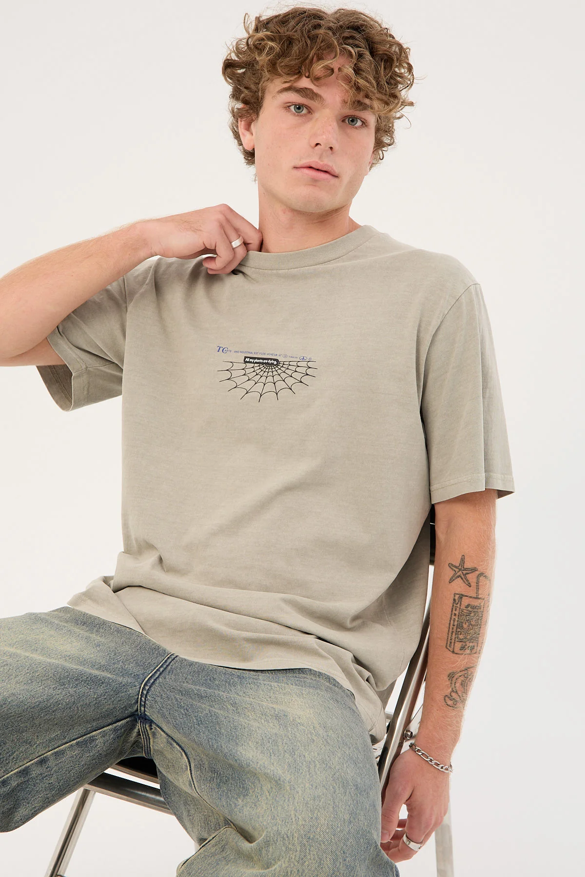 The Beginning Is Ending Merch Fit Tee Fog