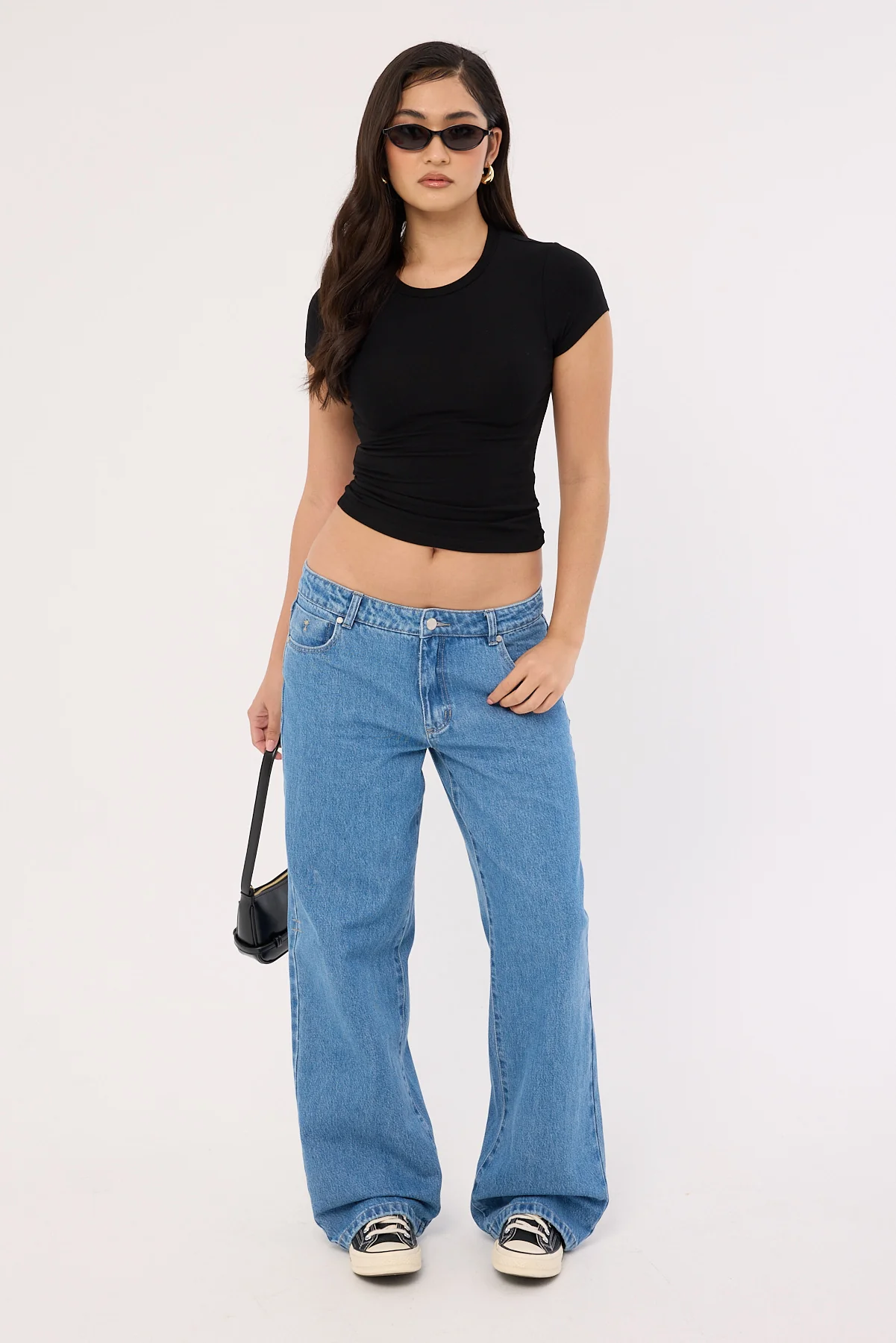 Parker Low Rise Baggy Jean Vivid Mid Blue 2 Parker Low Rise Baggy Jean Vivid Mid Blue
