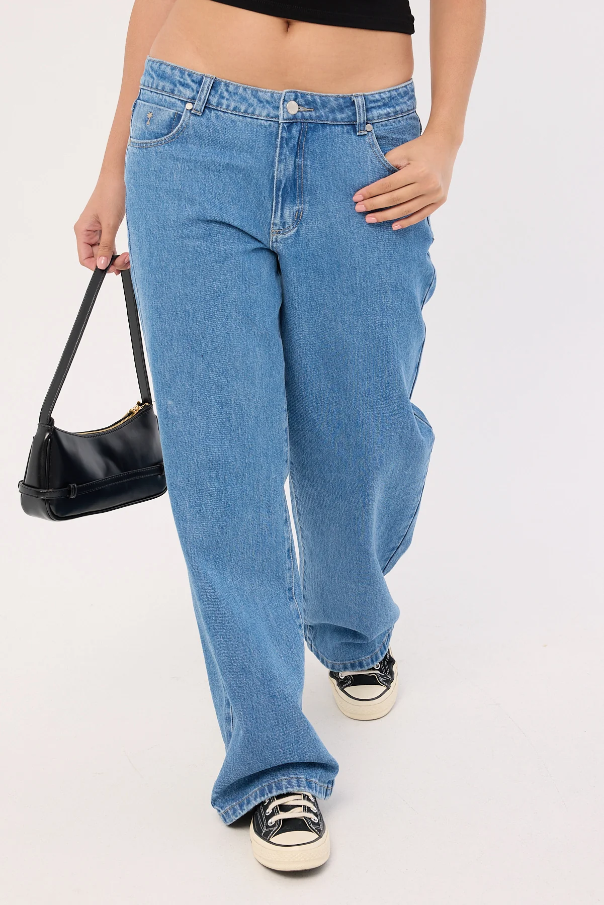 Parker Low Rise Baggy Jean Vivid Mid Blue 3 Parker Low Rise Baggy Jean Vivid Mid Blue