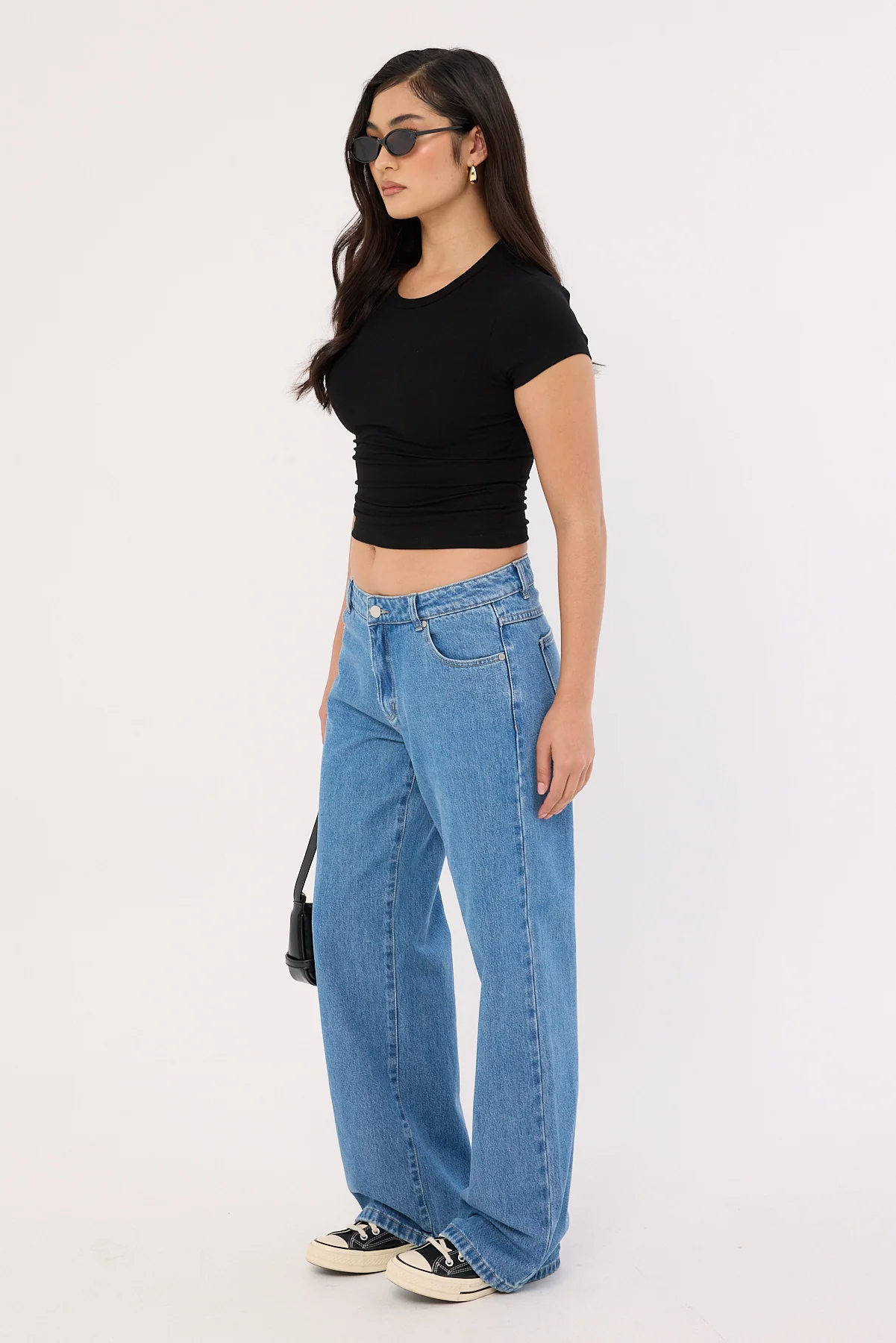 Parker Low Rise Baggy Jean Vivid Mid Blue 4 Parker Low Rise Baggy Jean Vivid Mid Blue