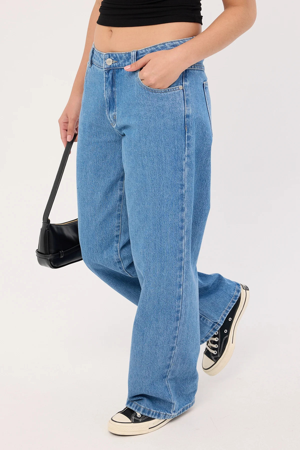 Parker Low Rise Baggy Jean Vivid Mid Blue 5 Parker Low Rise Baggy Jean Vivid Mid Blue