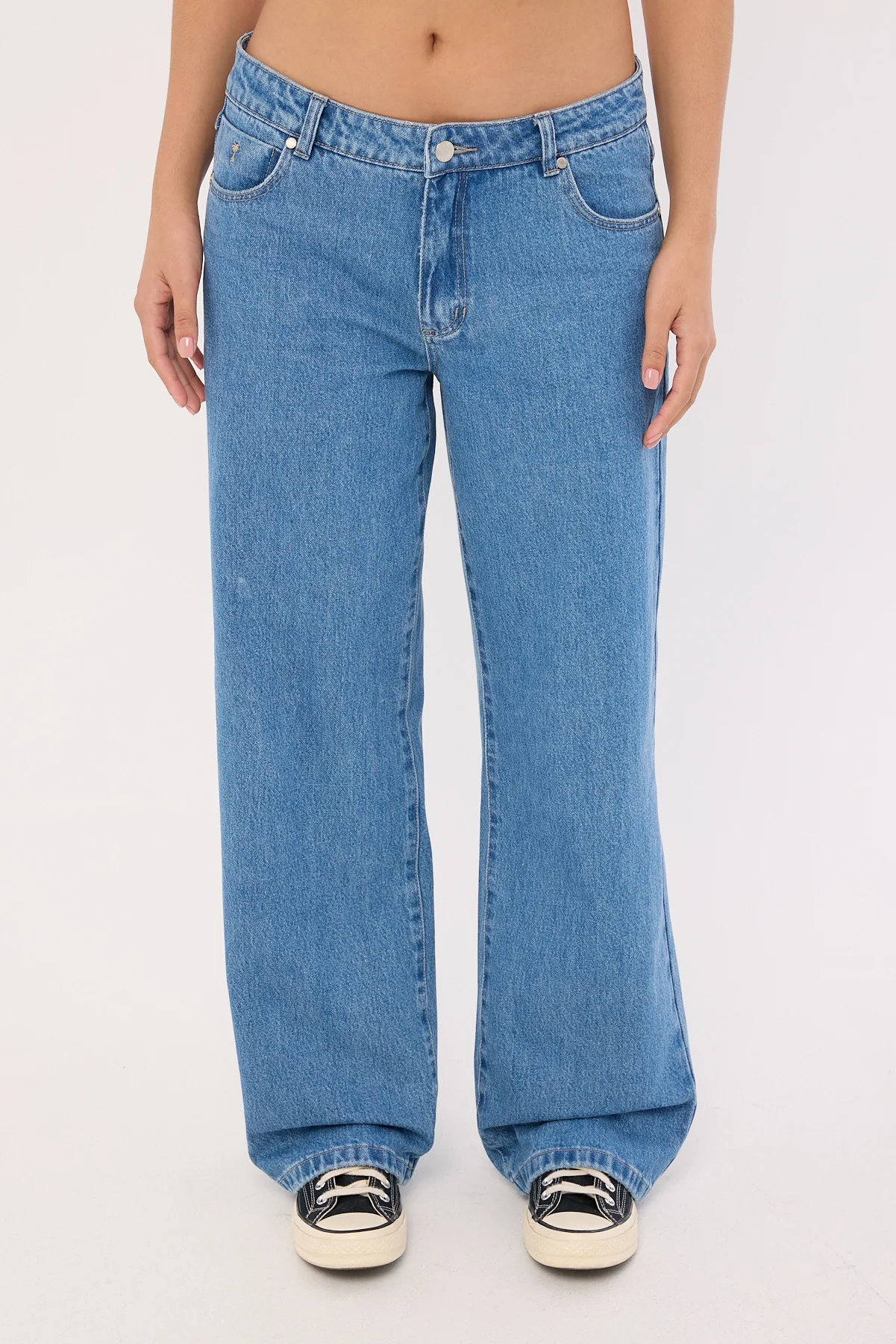 Parker Low Rise Baggy Jean Vivid Mid Blue 8 Parker Low Rise Baggy Jean Vivid Mid Blue