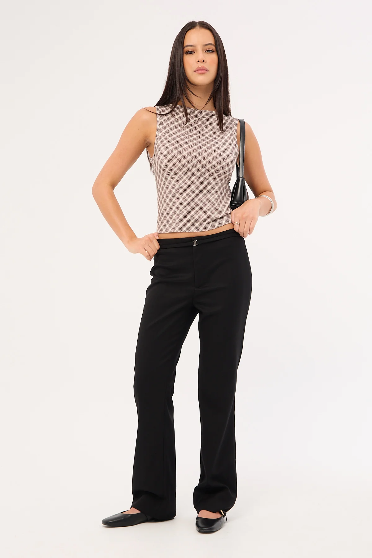Sabine Belted Pant Black